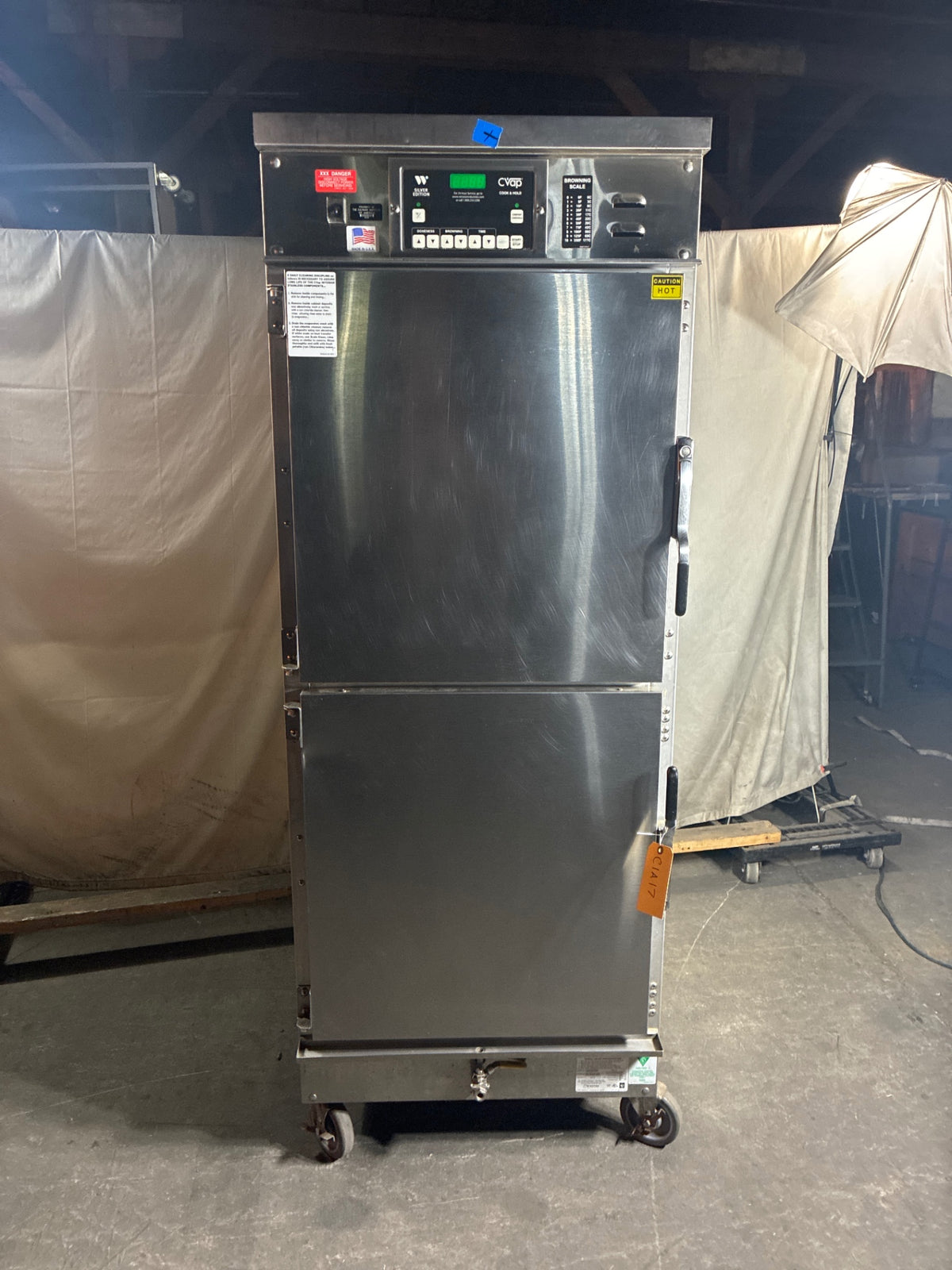 CVap W SILVER EDITION Oven And Holding Cabinet, 2 Solid 1/2 Swing Doors, Mobile