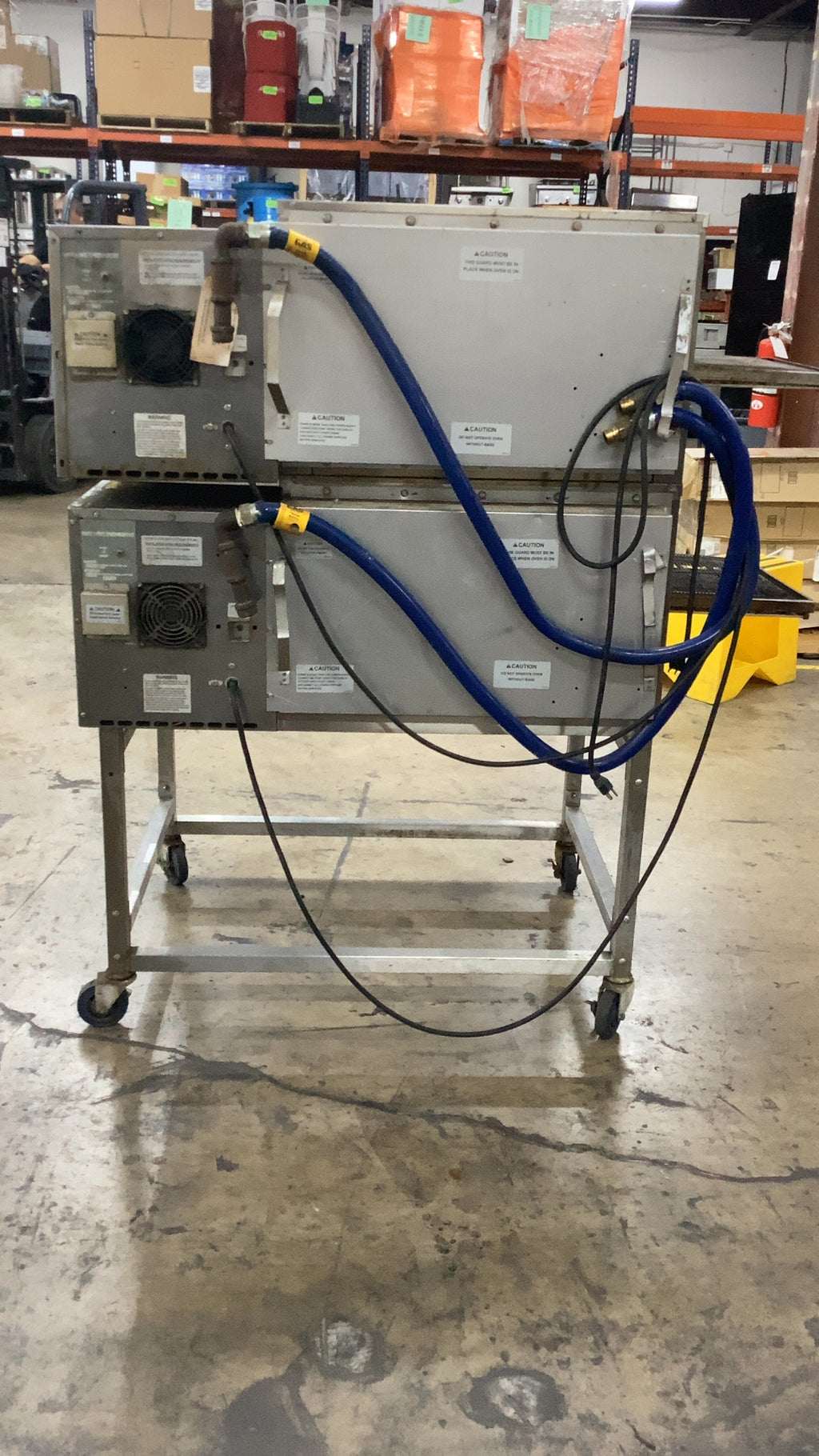 Lincoln 1116-000-U-K1837 Double Conveyor Oven On Stand