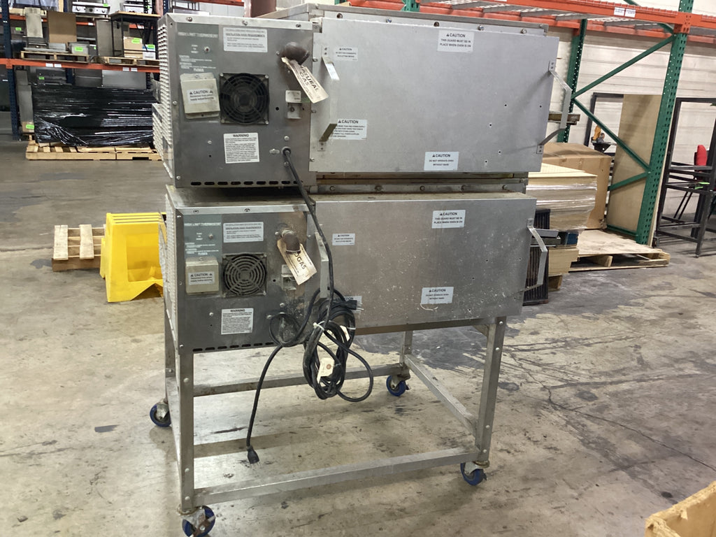 Lincoln 1116-000-U-K1837 Double Conveyor Oven On Stand