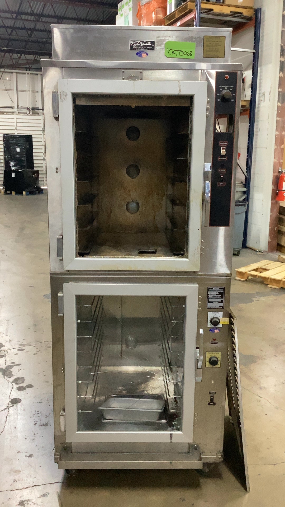 DeLUXE EQUIPMENT HSM-6 Double Deck Holding Cabinet