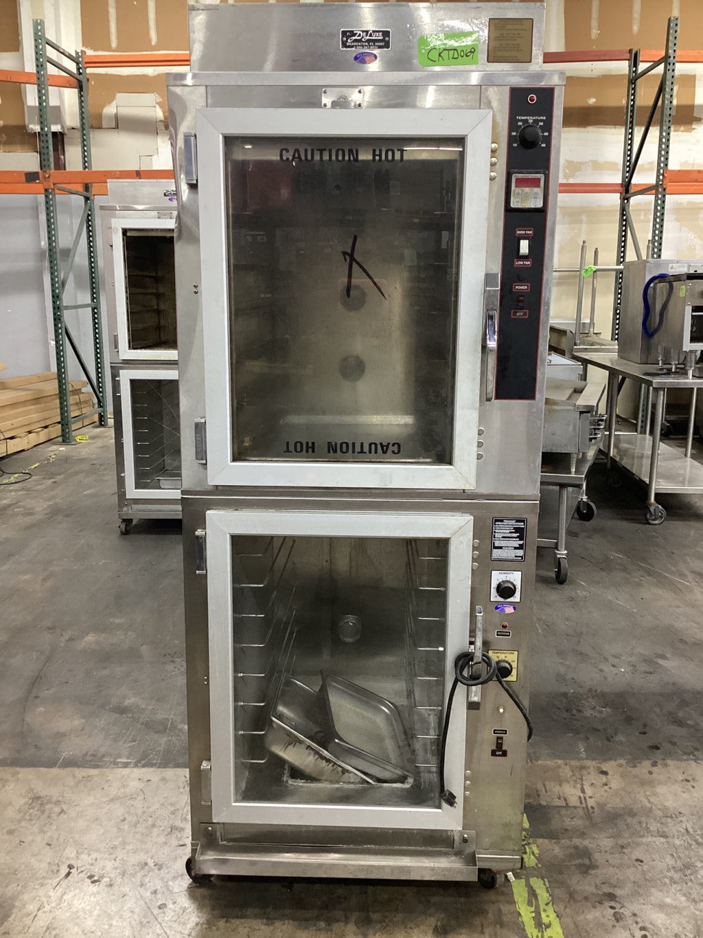 DeLUXE EQUIPMENT HSM-6 Double Deck Holding Cabinet