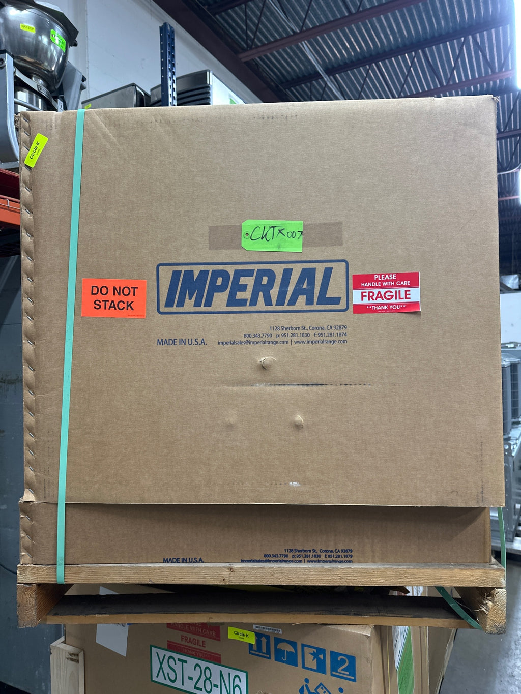 Imperial IR-2-G24T-E-P-CK 36” Electric Range W/ 2 24” Round Elements And 24” Griddle