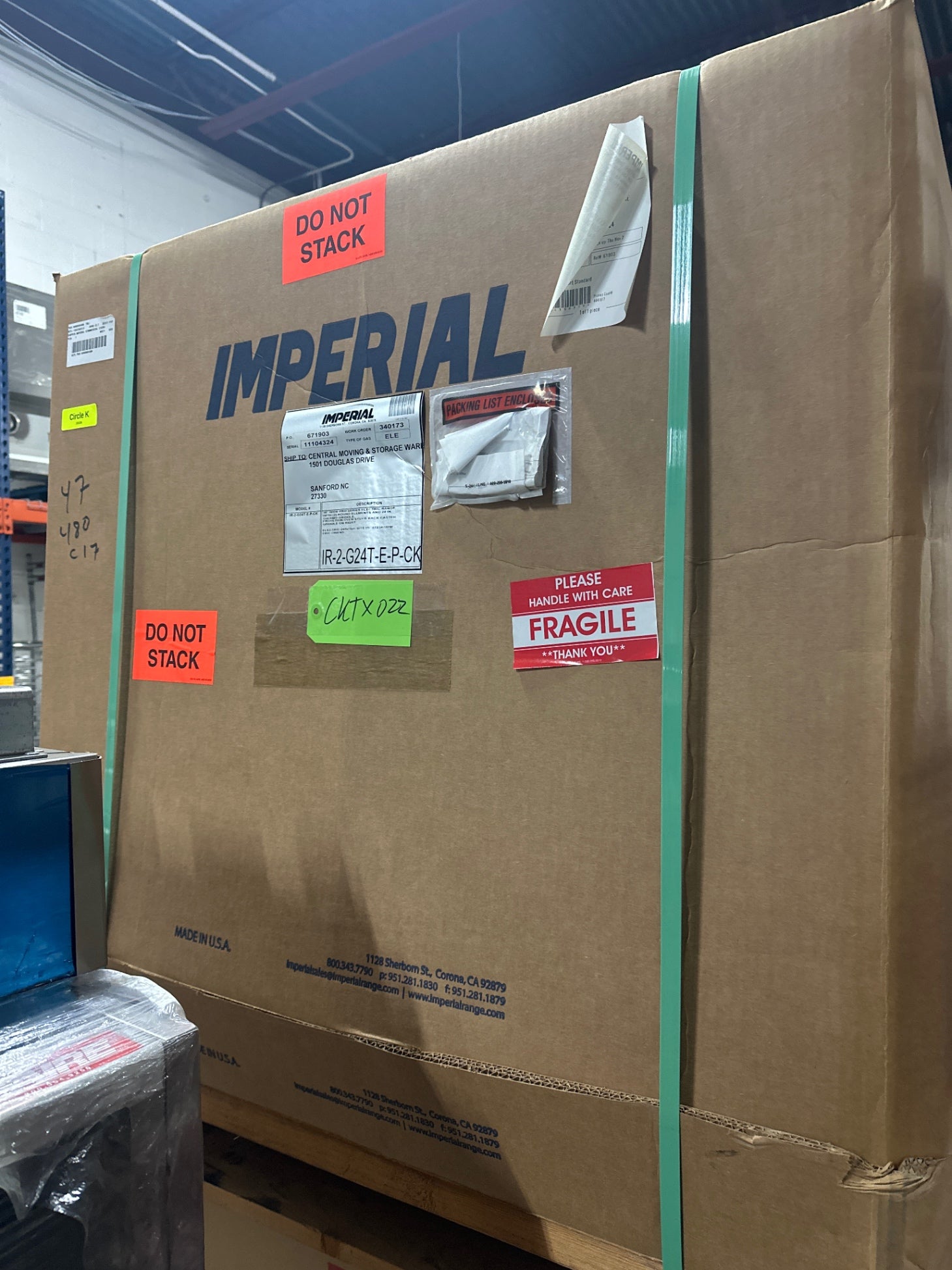 Imperial IR-2-G24T-E-P-CK 36” Electric Range W/ 2 24” Round Elements And 24” Griddle