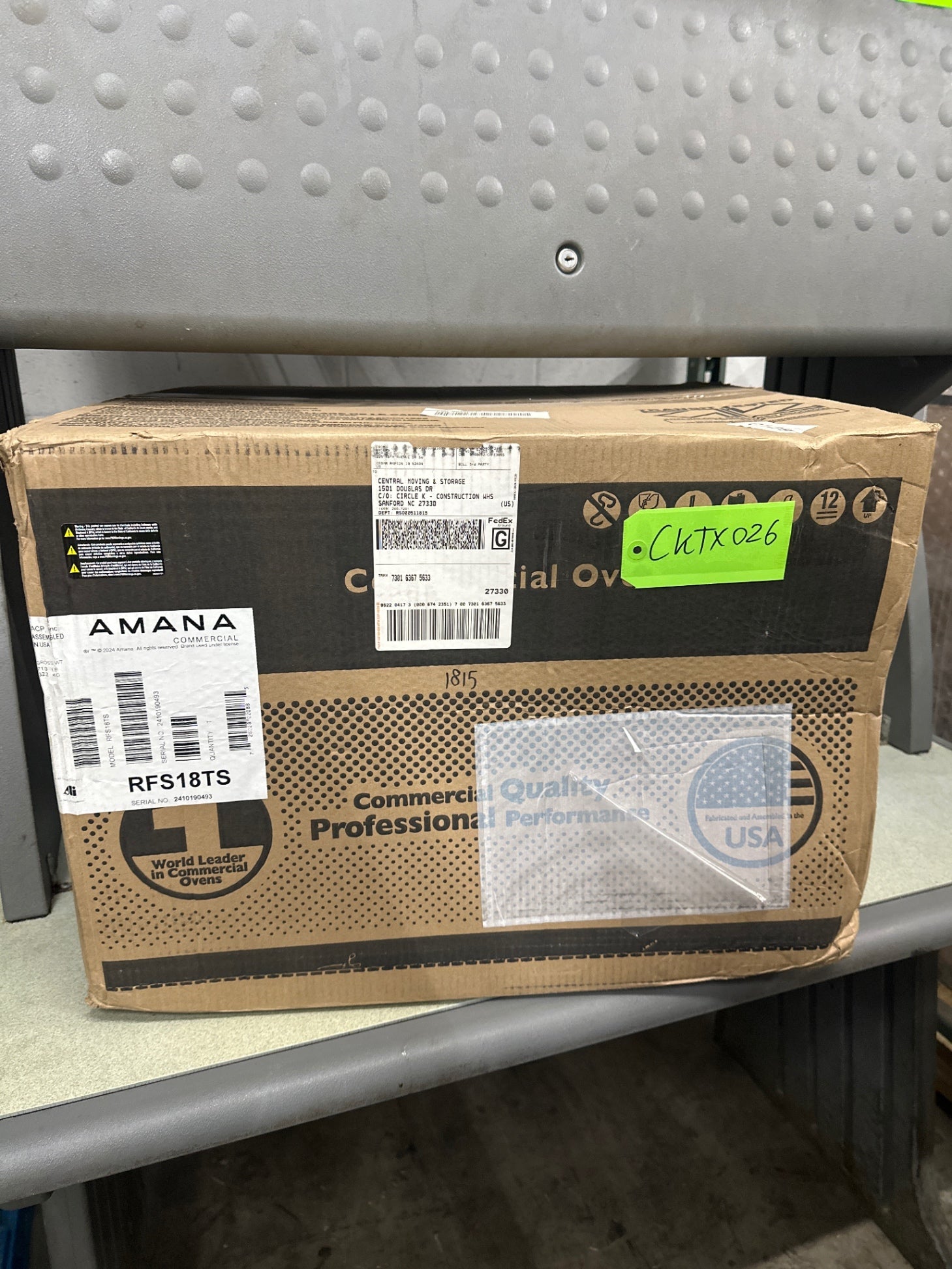 Amana RFS18TS 1.2 Cu. Ft. Electric Commercial Microwave Oven