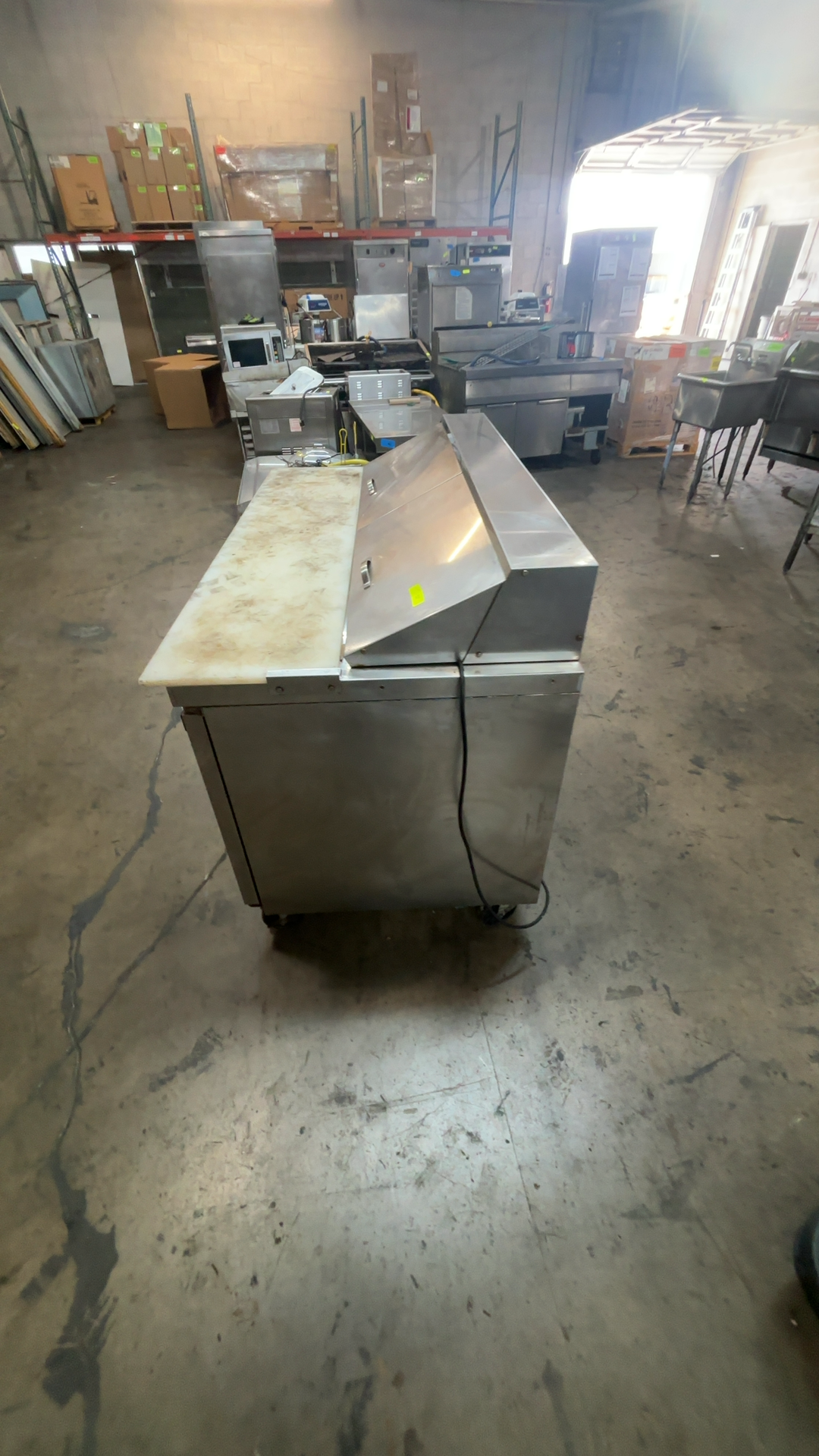Dukers DSP60- REGULAR Refrigerated 2-Door Prep Table