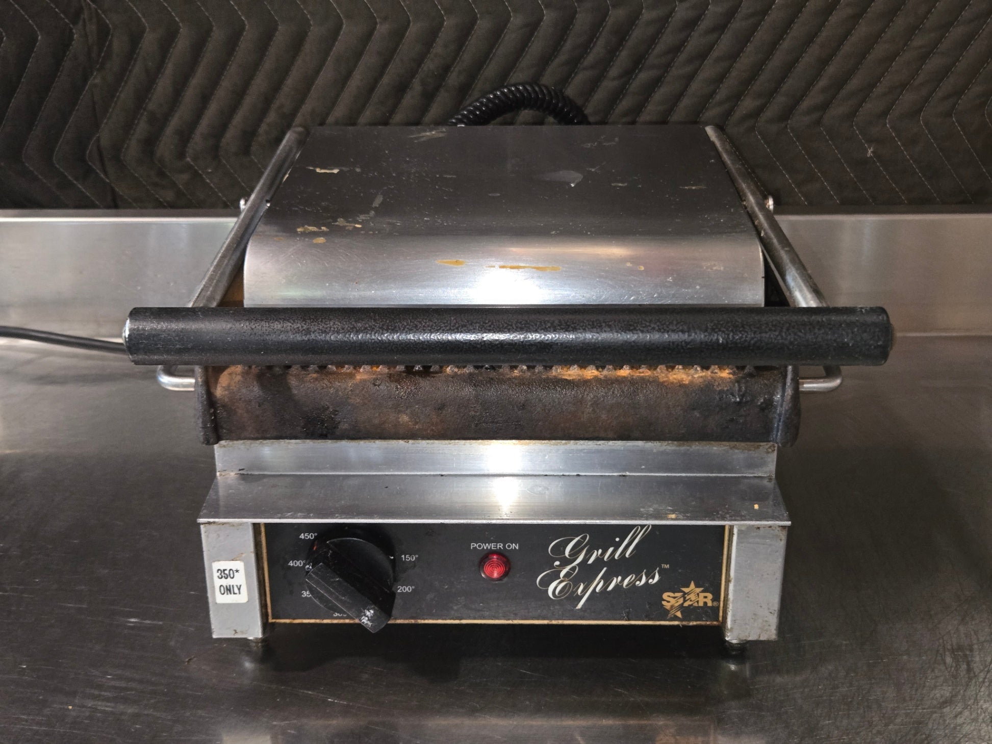 Star Grill Press, Countertop 120V 1400W, Adjustable Temperature, Single Plate