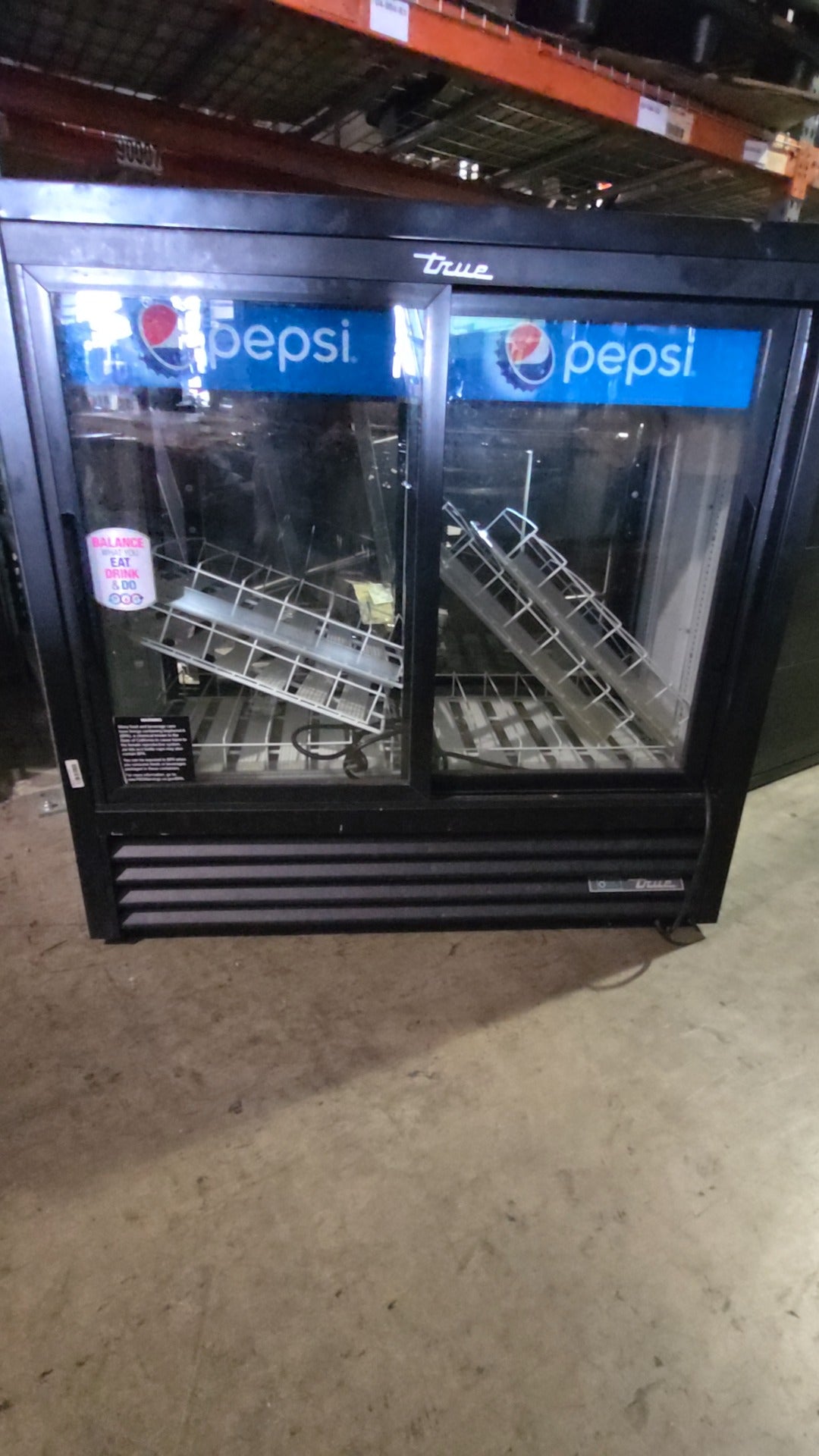 True GDM-41CPT-48-HC-LD Refrigerator, Glass Door Merchandiser 2 Swing Doors Pepsi Branded RCU Reversing Condenser Fan Motor