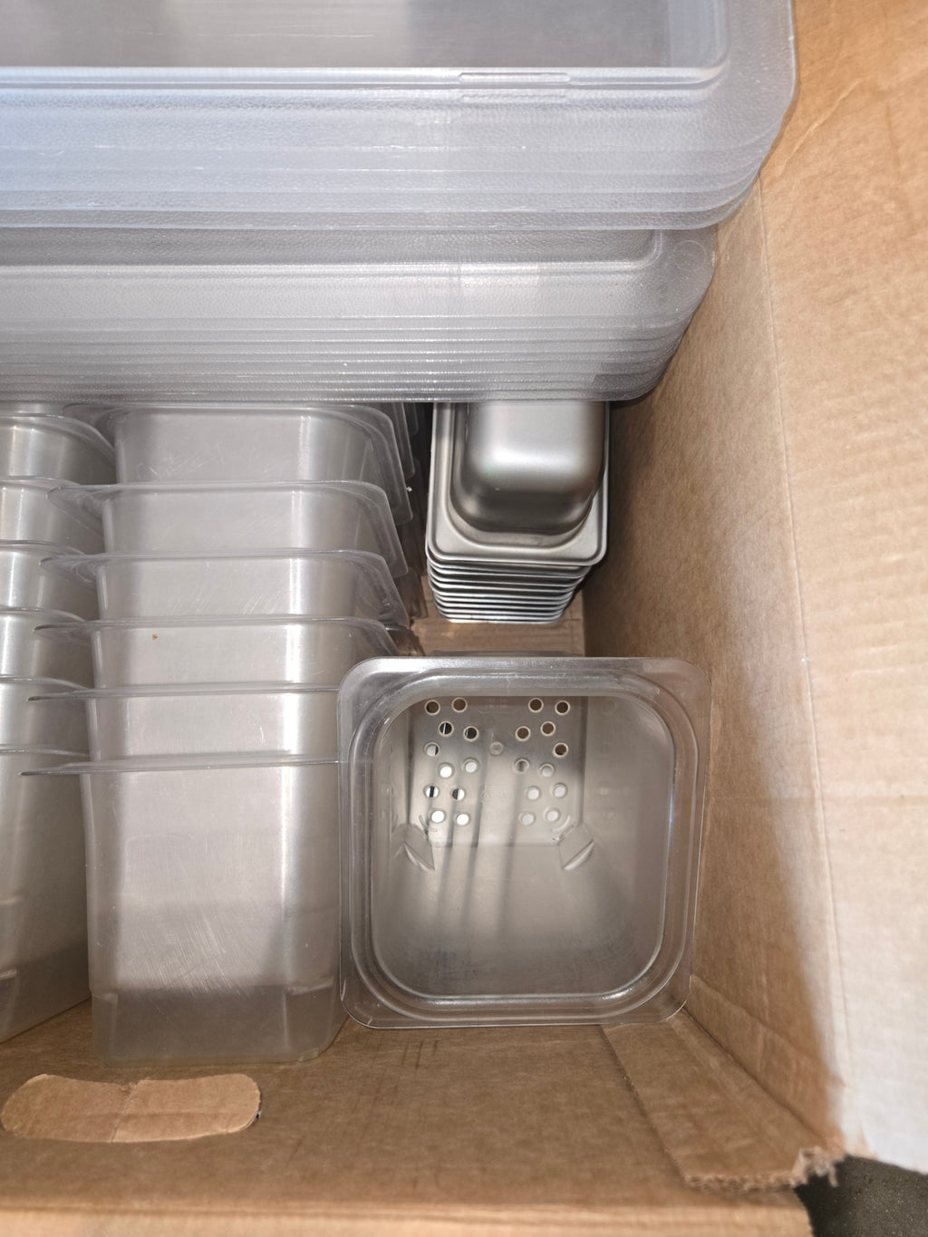 Stainless Steel Steam Table Pan False Bottoms, Stainless Steel Pans, Plastic Storage Food Containers And Lids