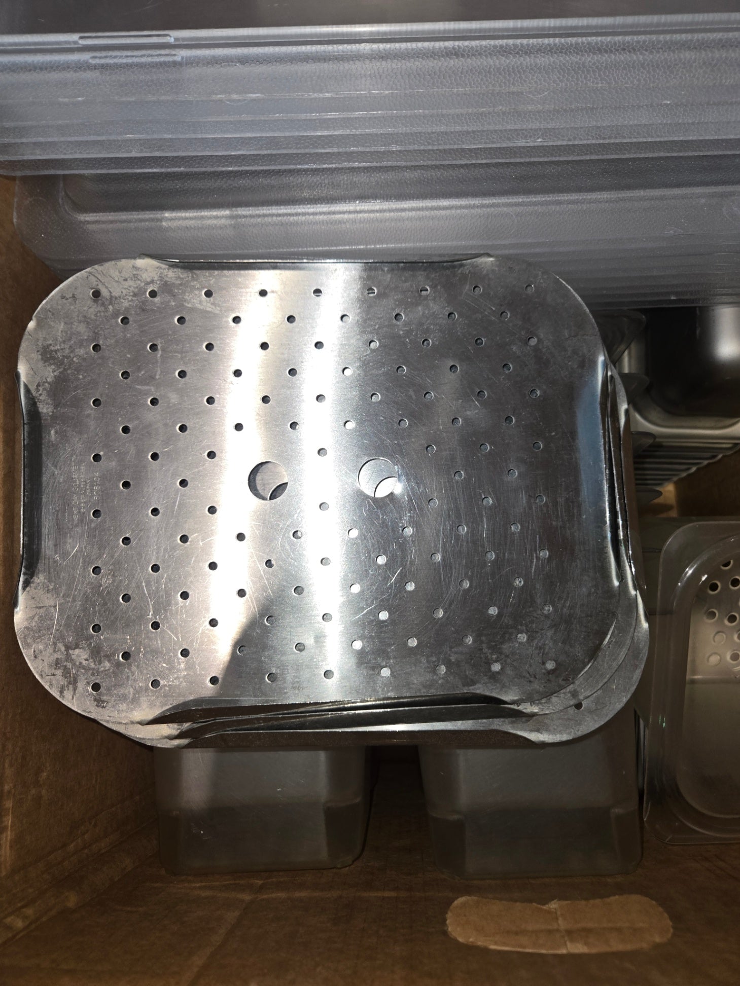 Stainless Steel Steam Table Pan False Bottoms, Stainless Steel Pans, Plastic Storage Food Containers And Lids