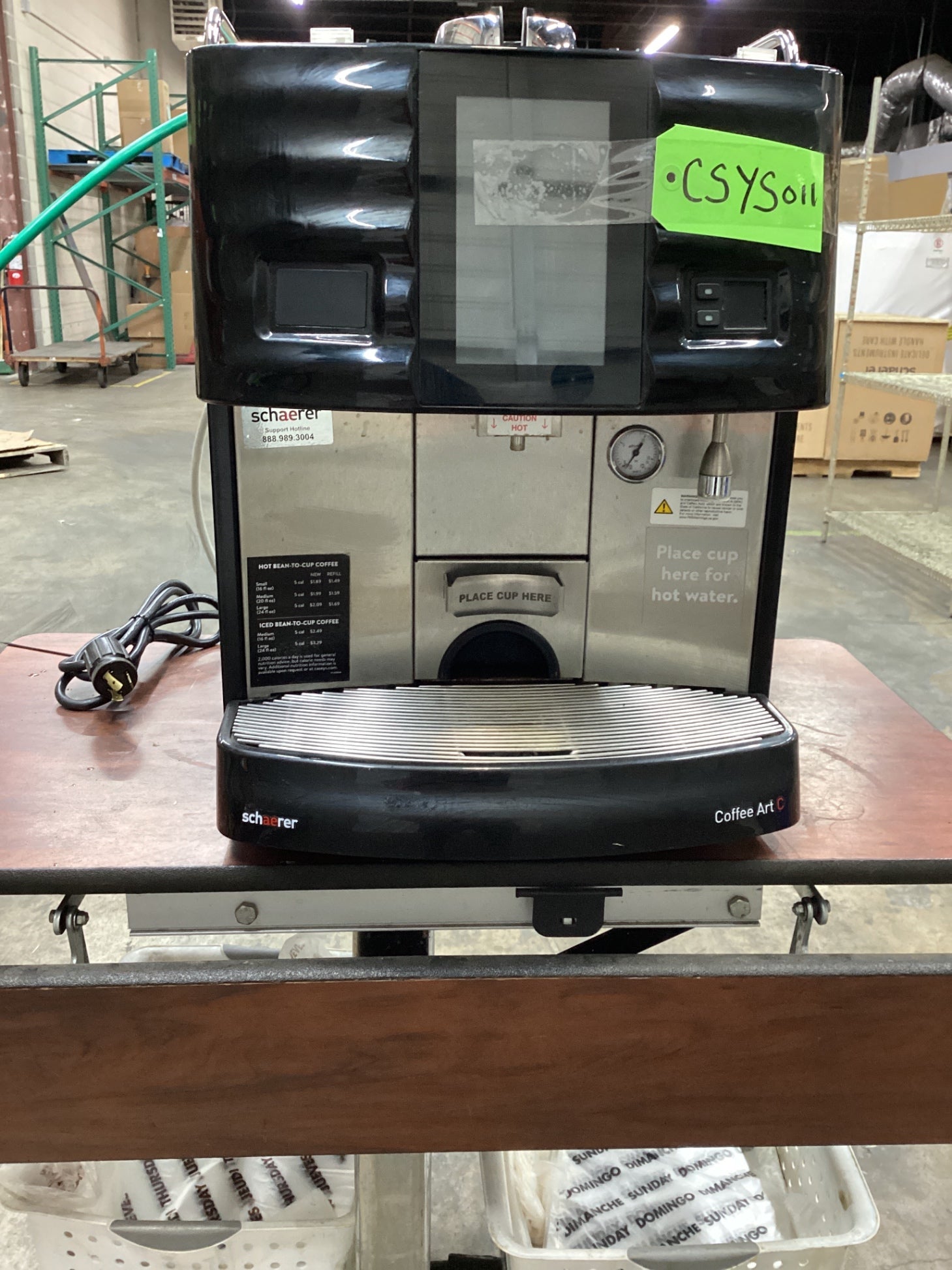 Schaerer Coffee Art C Super-automatic Bean-to-cup Coffee Machine With A Built-in Grinder