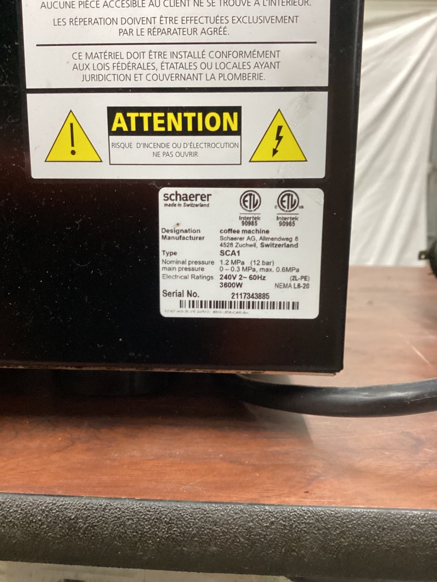 Schaerer Coffee Art C Super-automatic Bean-to-cup Coffee Machine With A Built-in Grinder