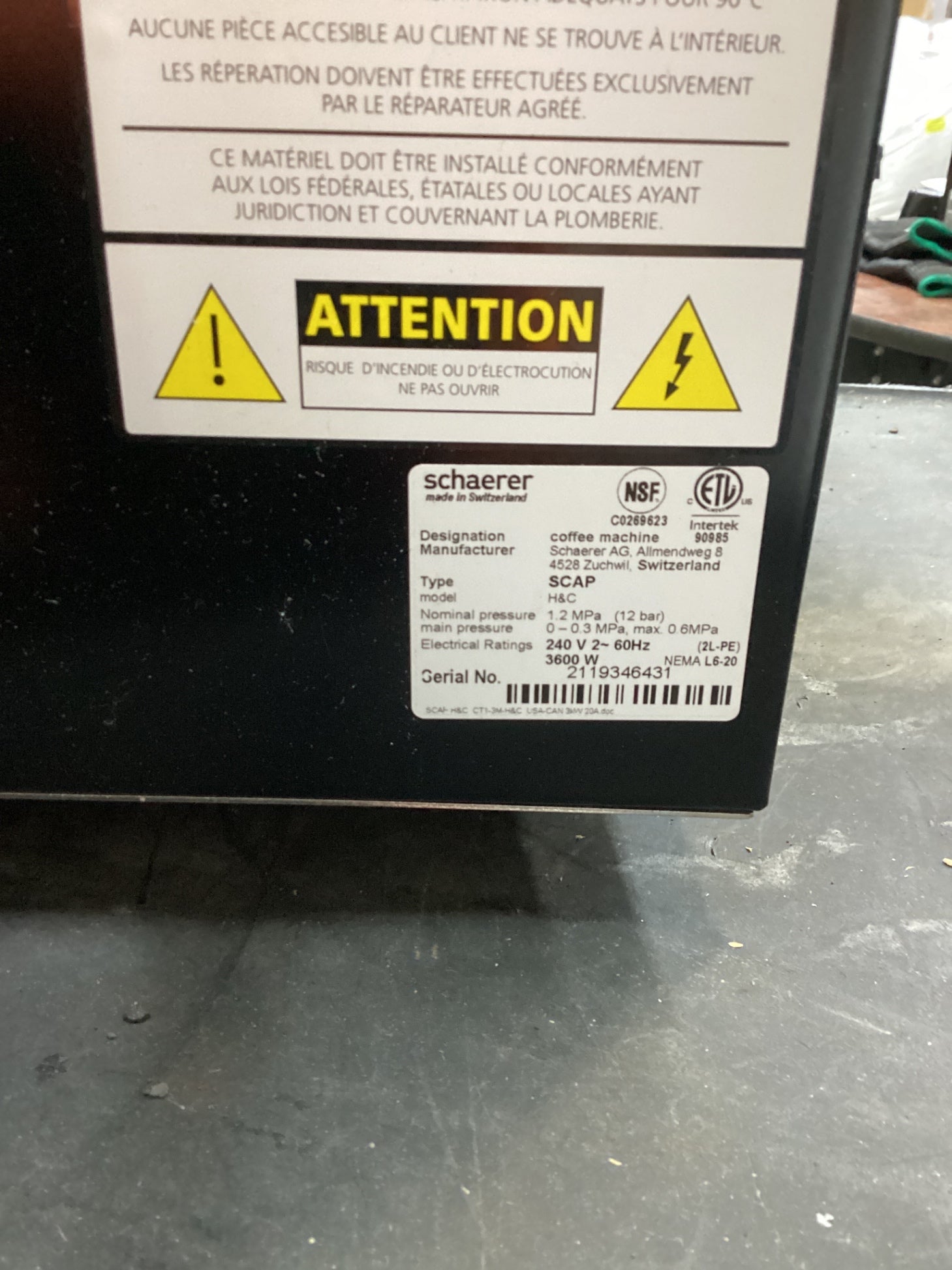 Schaerer Coffee Art C Super-automatic Bean-to-cup Coffee Machine With A Built-in Grinder