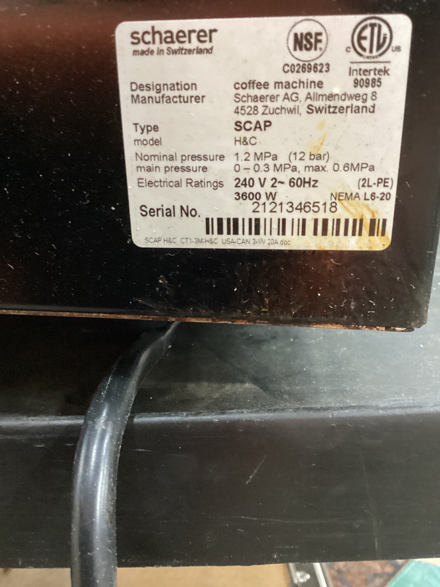 Schaerer Coffee Art C Super-automatic Bean-to-cup Coffee Machine With A Built-in Grinder