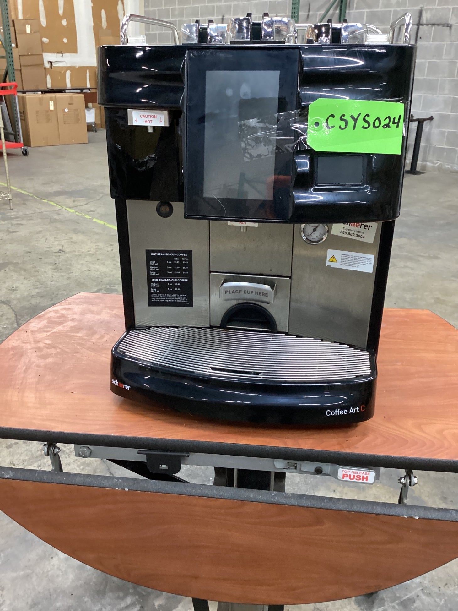 Schaerer Coffee Art C Super-automatic Bean-to-cup Coffee Machine With A Built-in Grinder