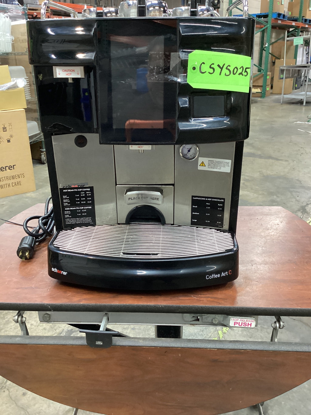 Schaerer Coffee Art C Super-automatic Bean-to-cup Coffee Machine With A Built-in Grinder