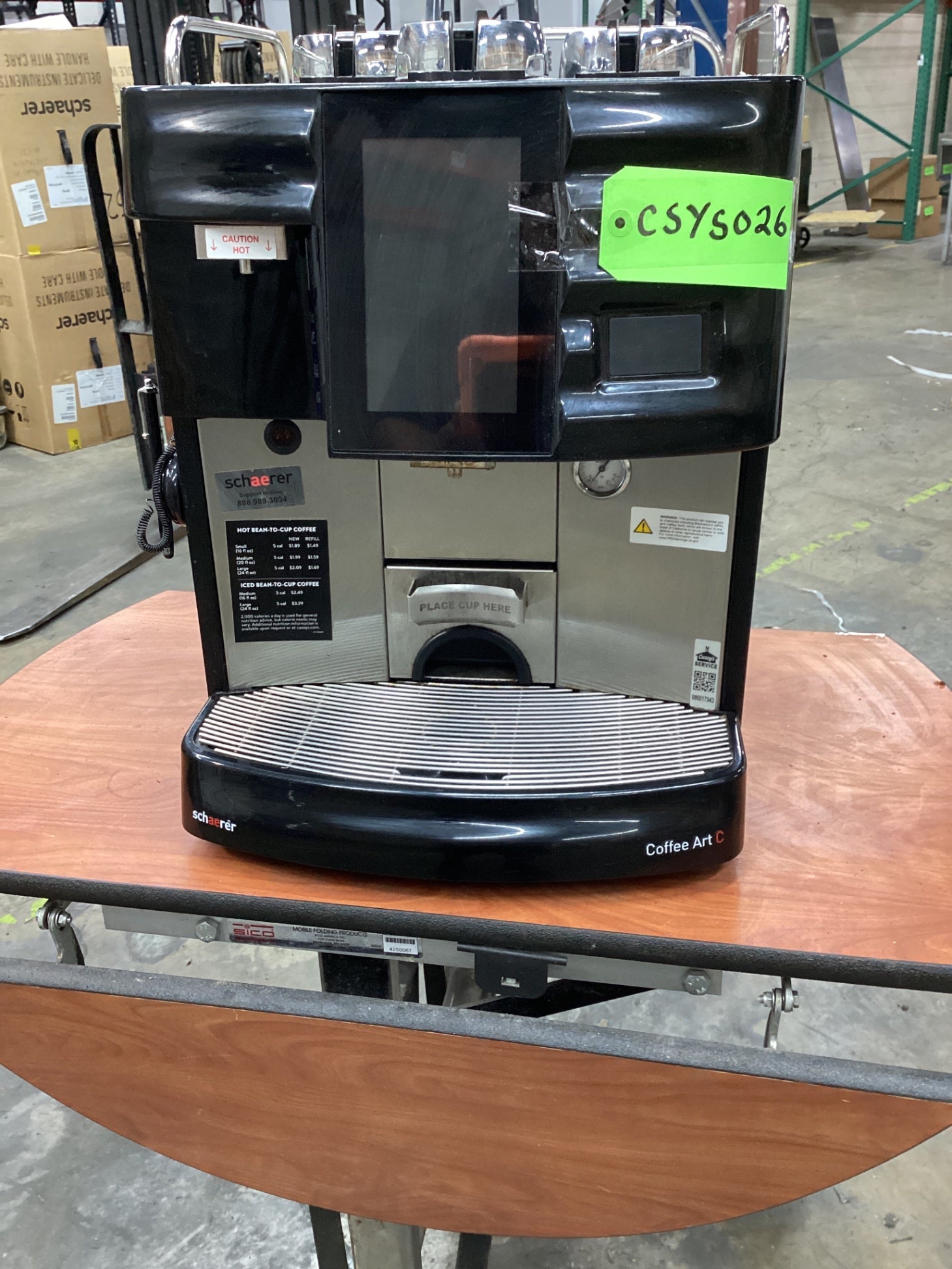 Schaerer Coffee Art C Super-automatic Bean-to-cup Coffee Machine With A Built-in Grinder