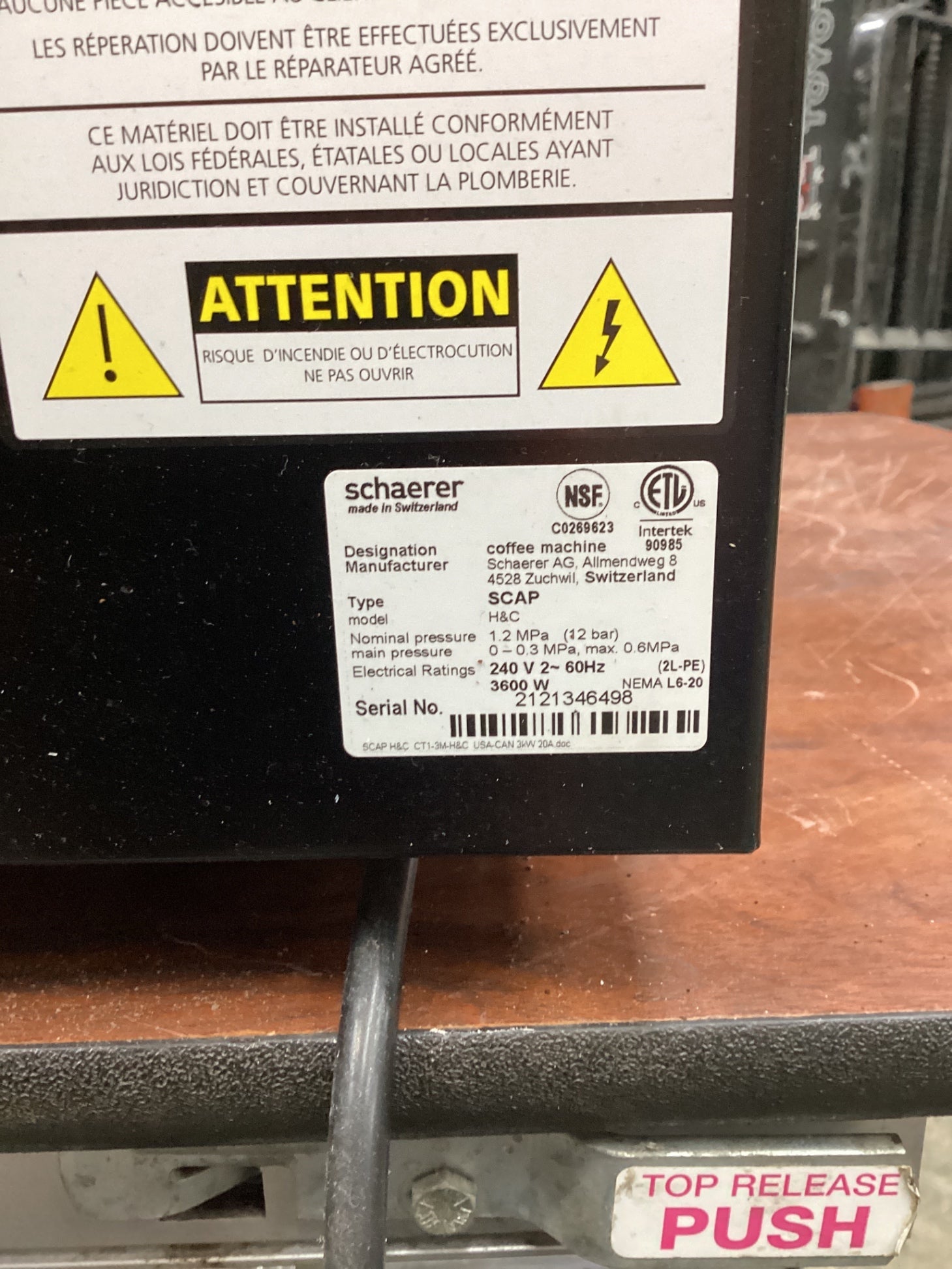 Schaerer Coffee Art C Super-automatic Bean-to-cup Coffee Machine With A Built-in Grinder