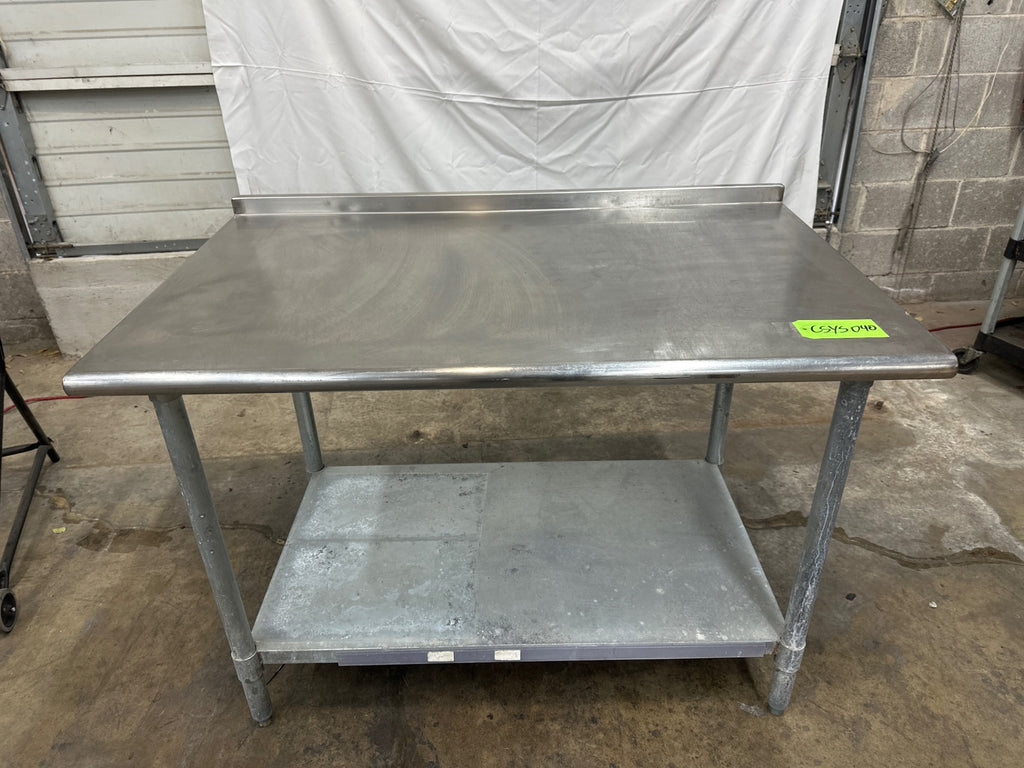 Stainless Steel Prep Table - 48”x30”