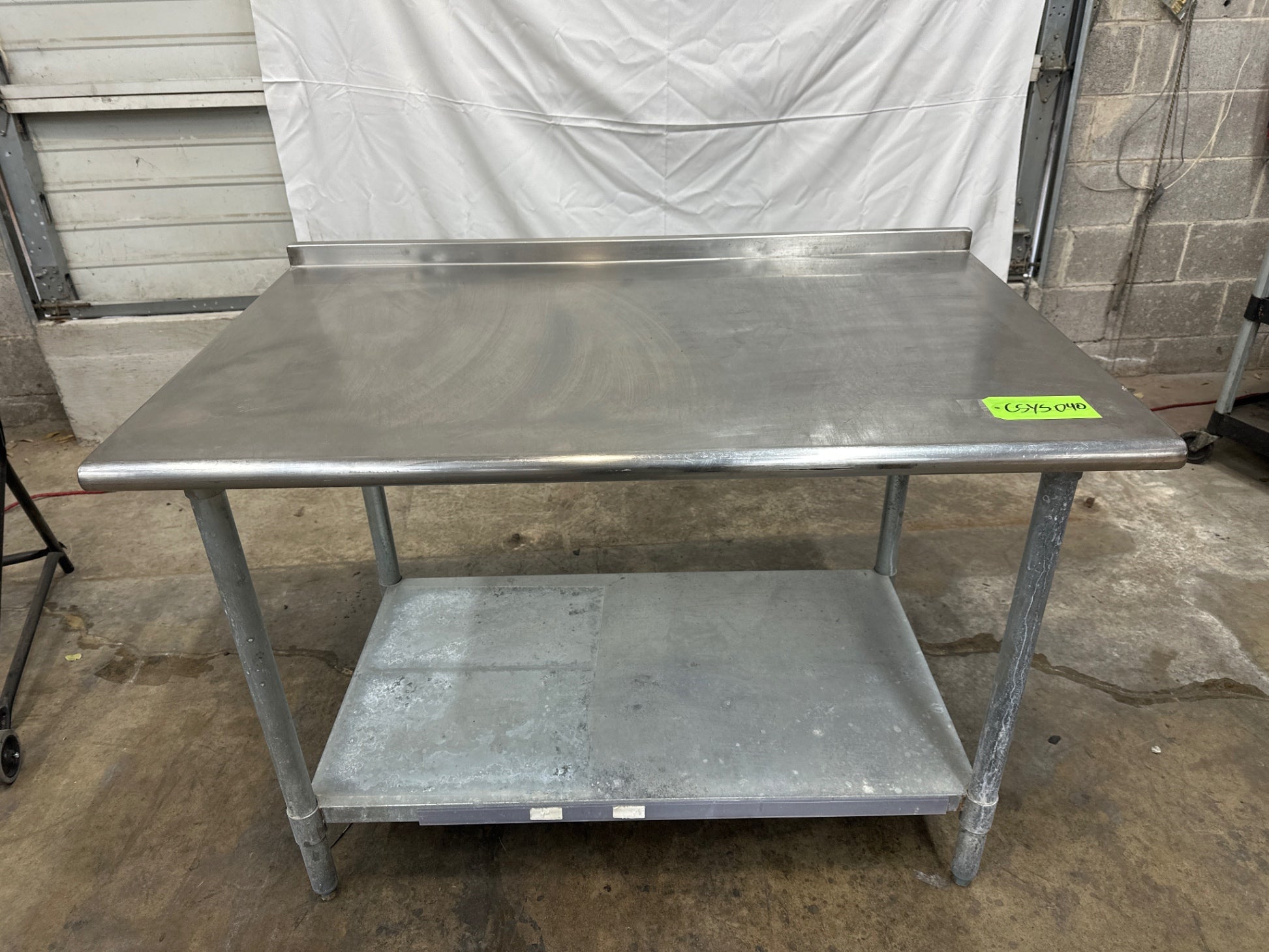 Stainless Steel Prep Table - 48”x30”
