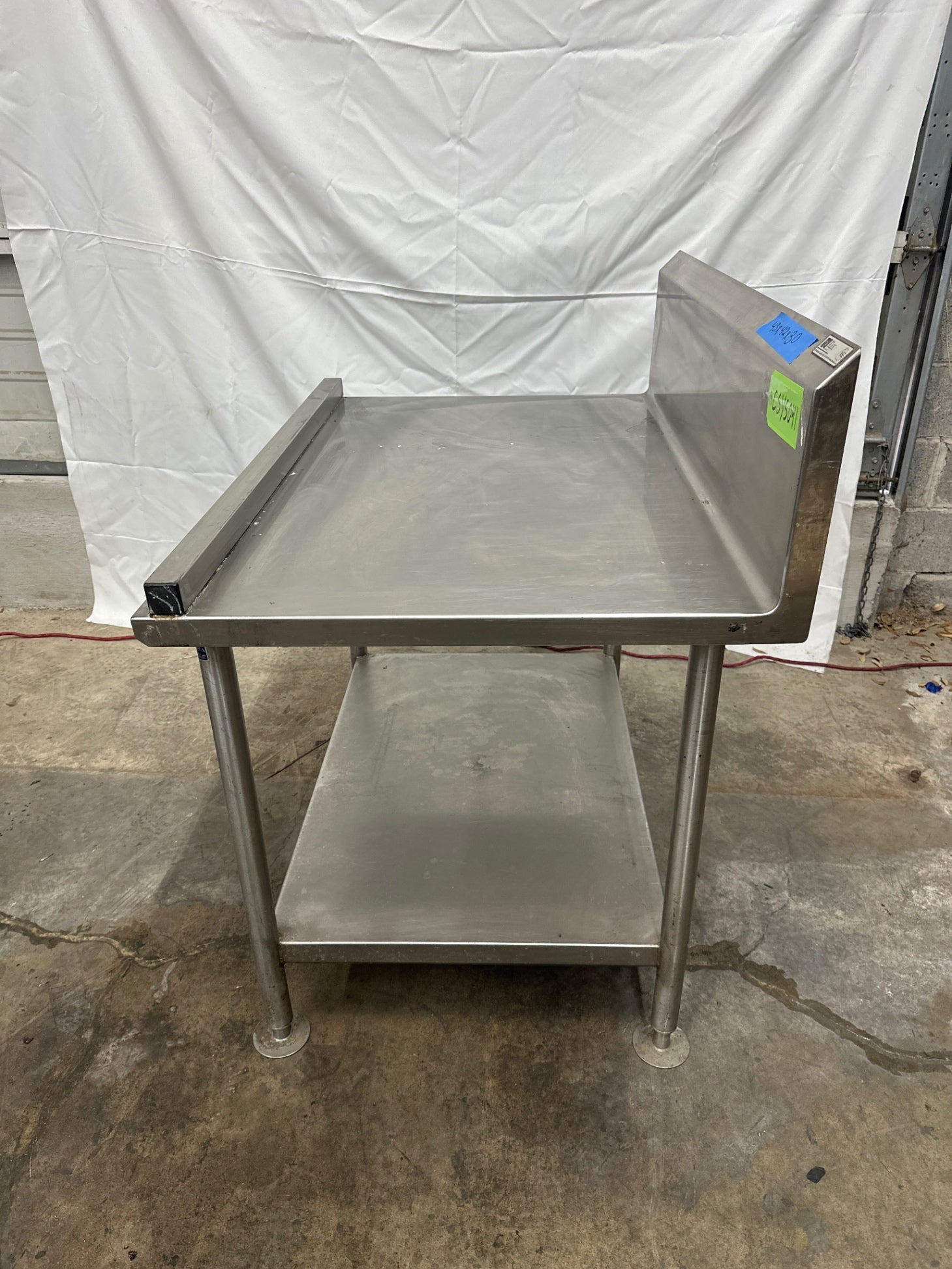 Stainless Steel Prep Table W/ Backsplash - 42”x30”