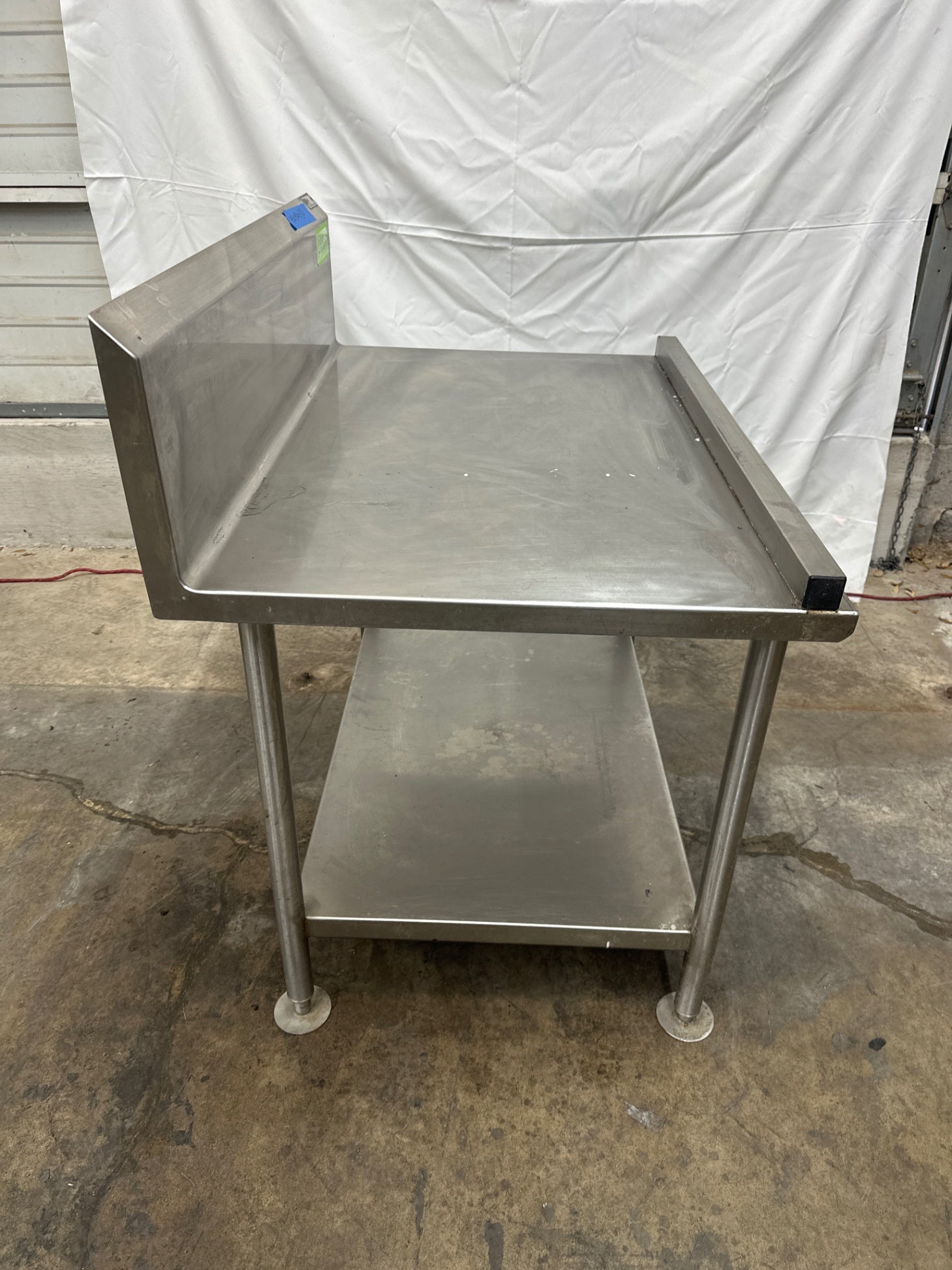 Stainless Steel Prep Table W/ Backsplash - 42”x30”