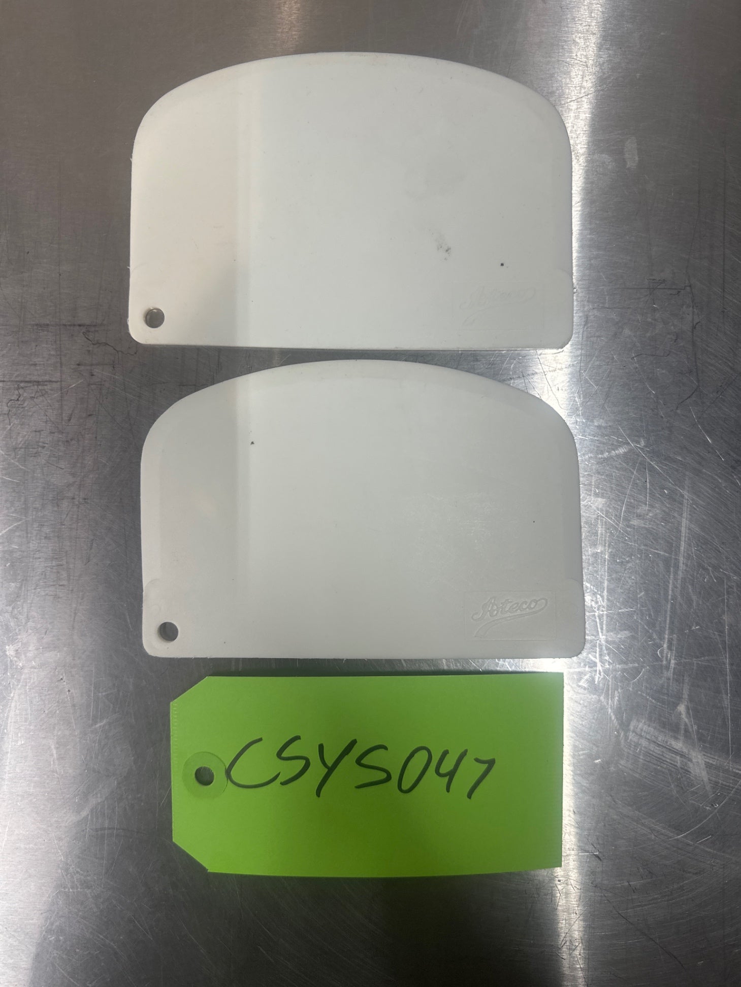 (2) Plastic Dough Scrapers