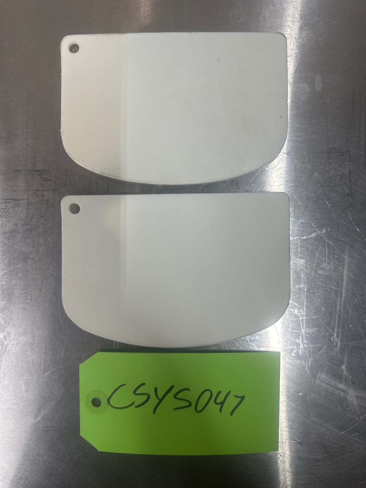 (2) Plastic Dough Scrapers