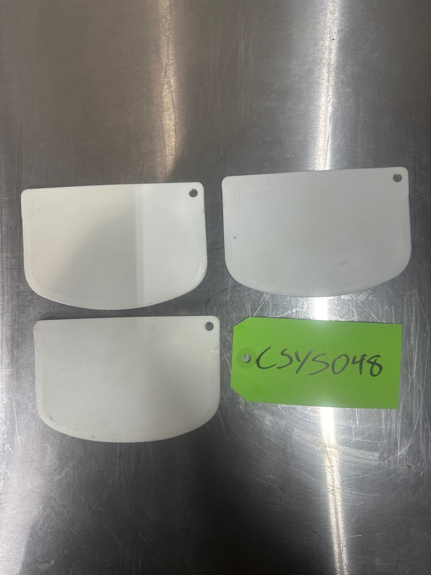 (3) Plastic Dough Scrappers