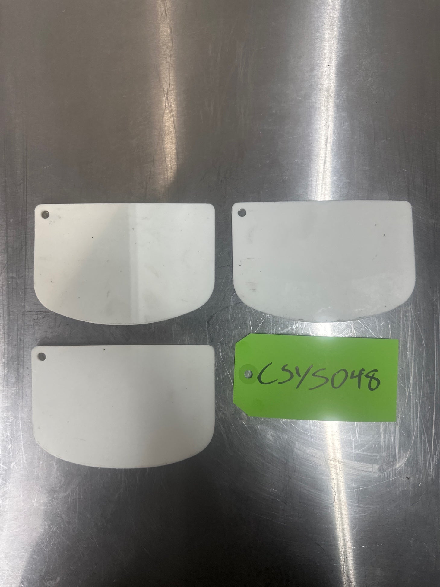 (3) Plastic Dough Scrappers