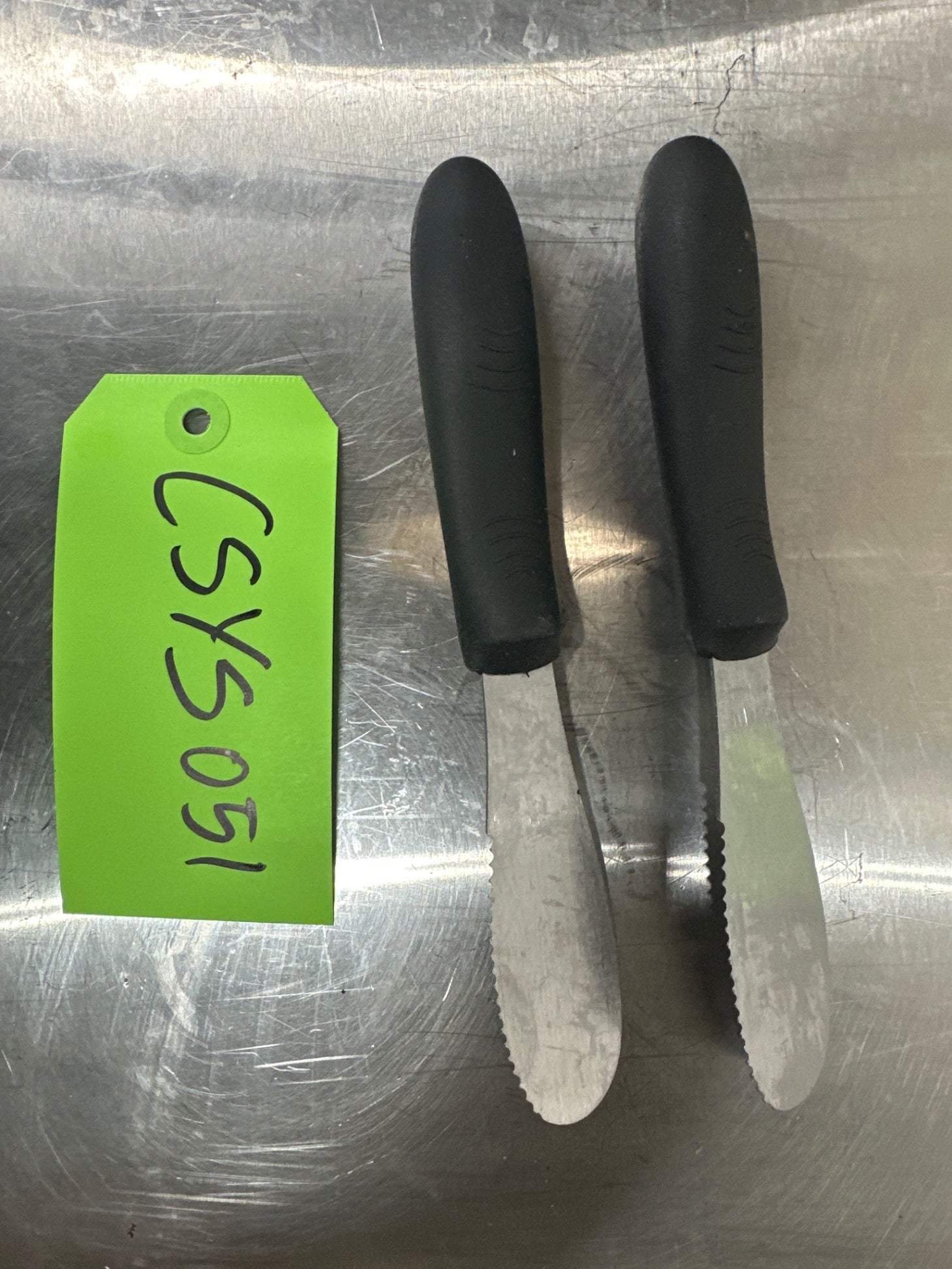 (2) Winco TKP-31 Sandwich Spreader With Black Polypropylene Handle