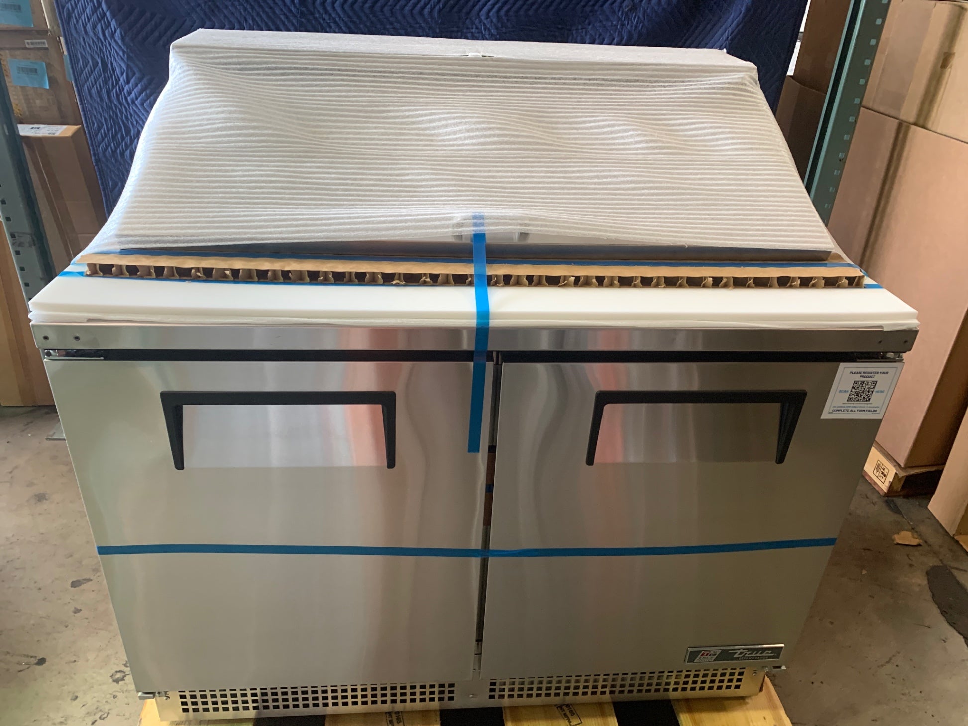 True TFP-48-18M Double Door Sandwich Prep Station