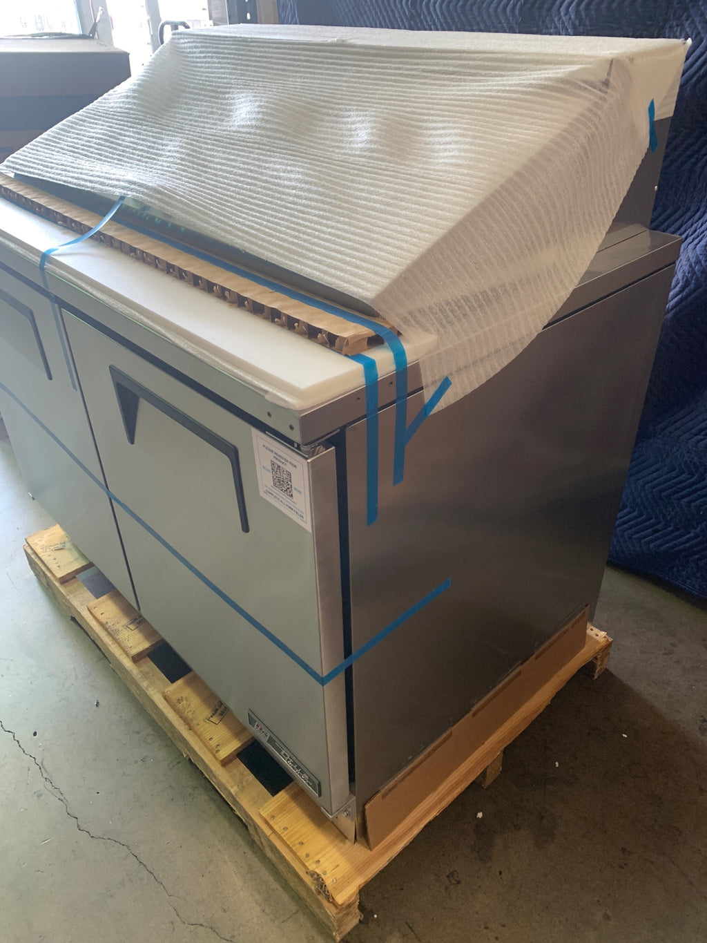 True TFP-48-18M Double Door Sandwich Prep Station
