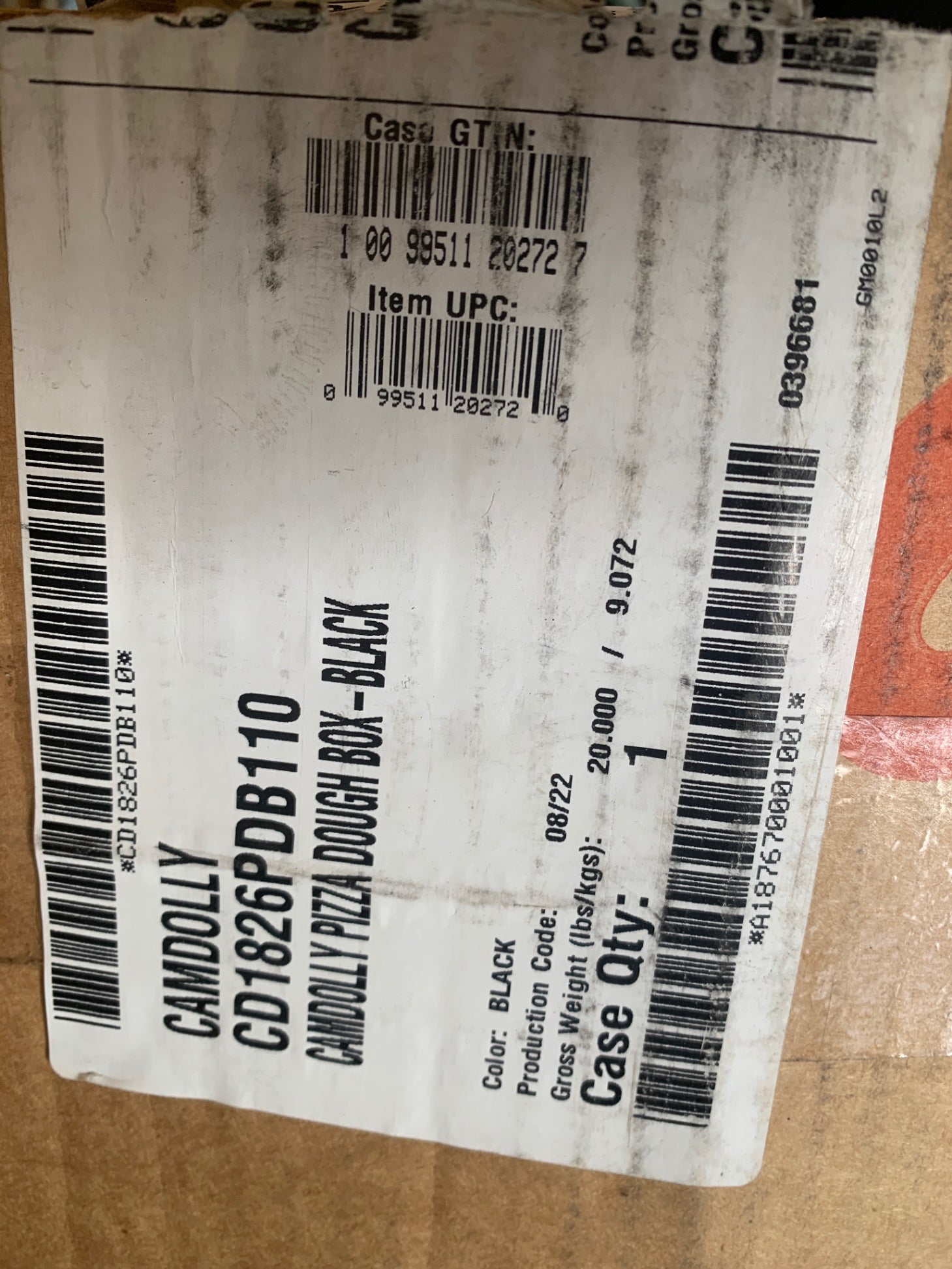 Cambro Cam Dolly Pizza Bough Box