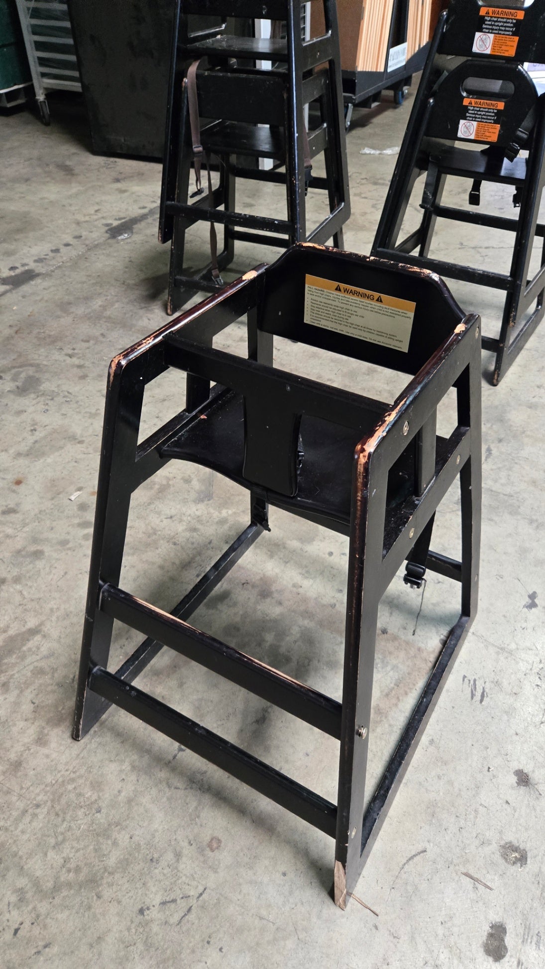 Alpine Industries Stackable Restaurant High Chairs - Lot Of 5
