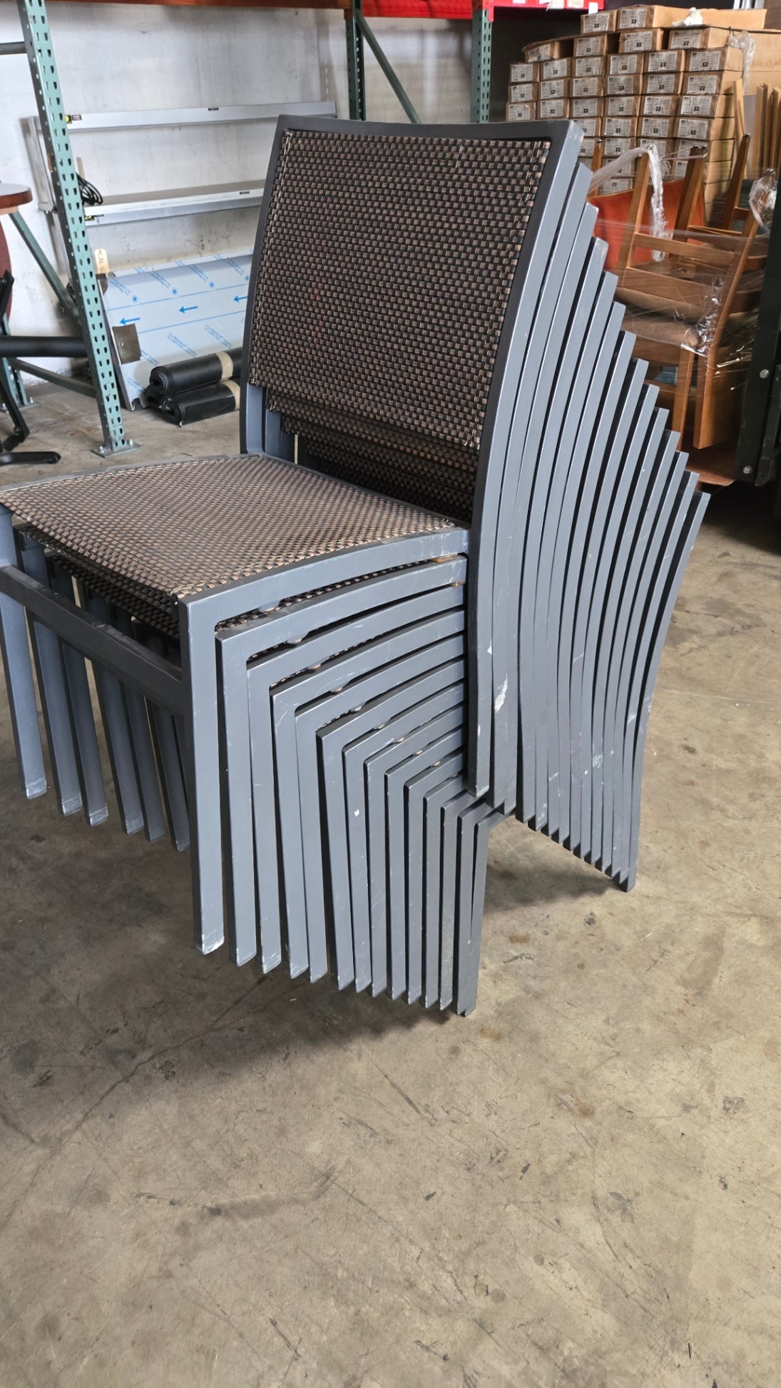 Aluminum Patio Chairs - Lot Of 14
