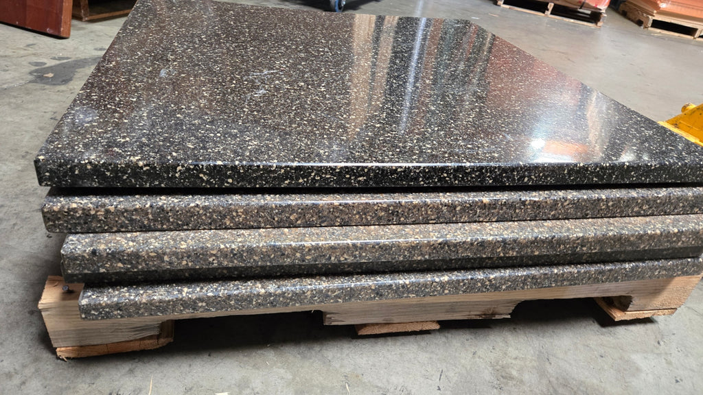 Outdoor Composite Fo Granite Tables And Bases - Lot Of 5