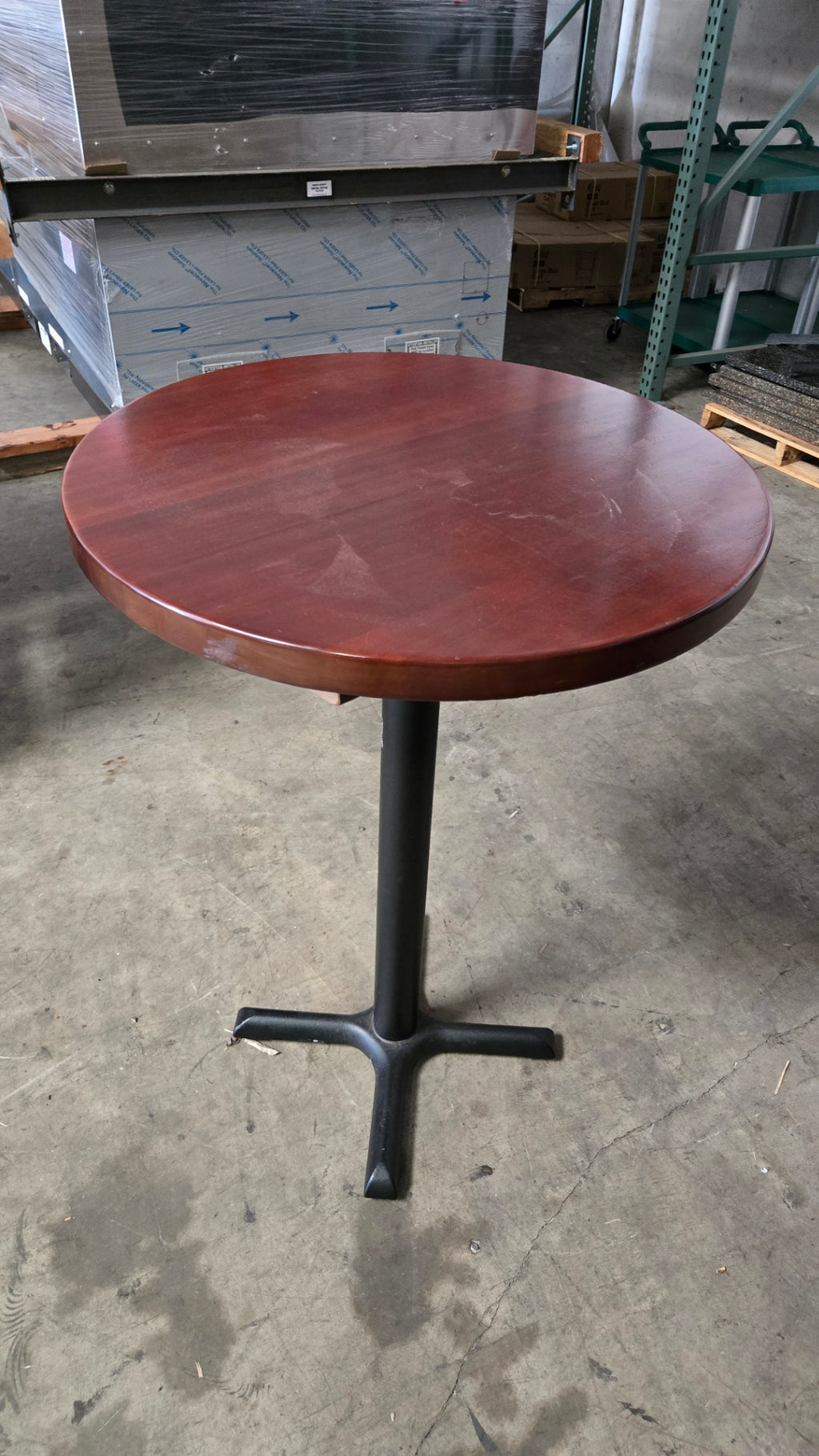 Tall Bar Round Table - Lot Of 2