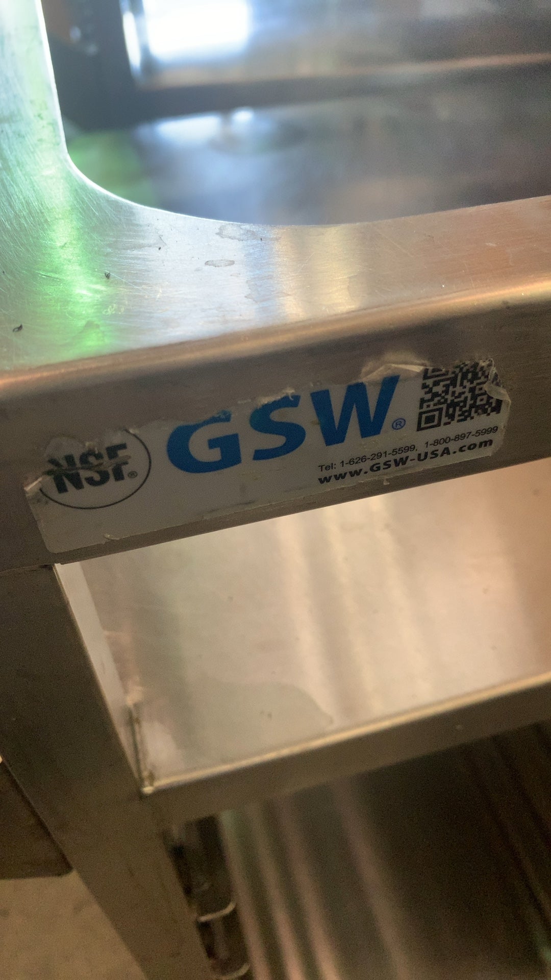 GSW Combination Foodservice Cart Serving Cart, Multi-Purpose Stainless Steel Top Pan Slots Lower Sheet Pan Racks On Casters