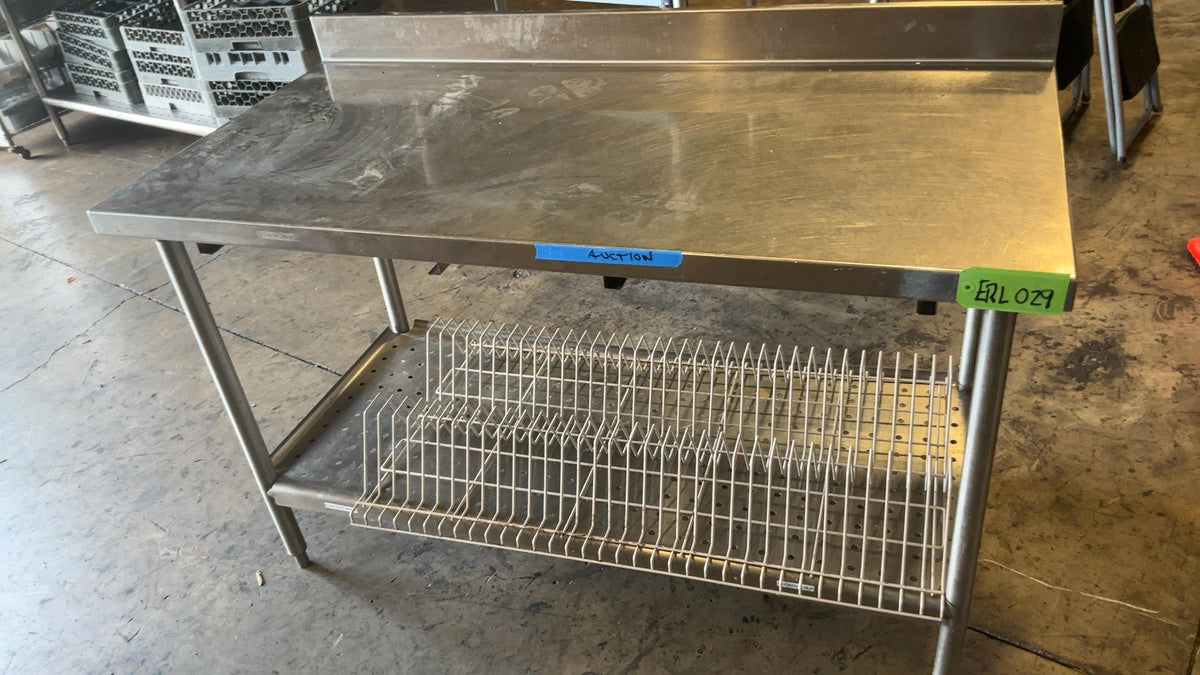 DRS-Series Stainless Steel Table With Dishwashing Rack Stand,and Stainless Steel Integrated Wire Drying Rack