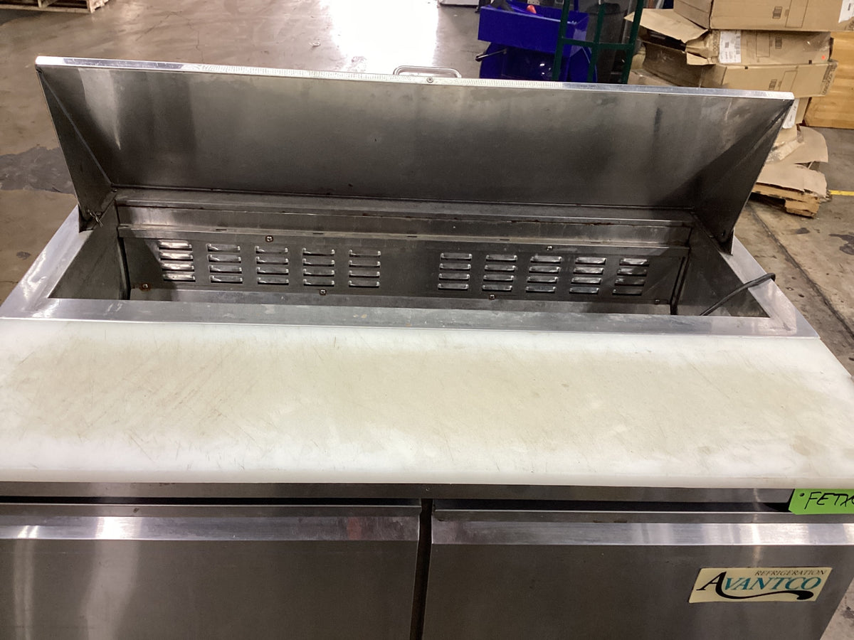 Avantco 178SSPT48HC Refrigerated Two Door Prep Table