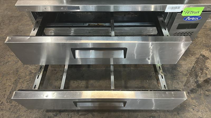 Atosa MGF8450GRS Two Drawer Refrigerator, Chef Base