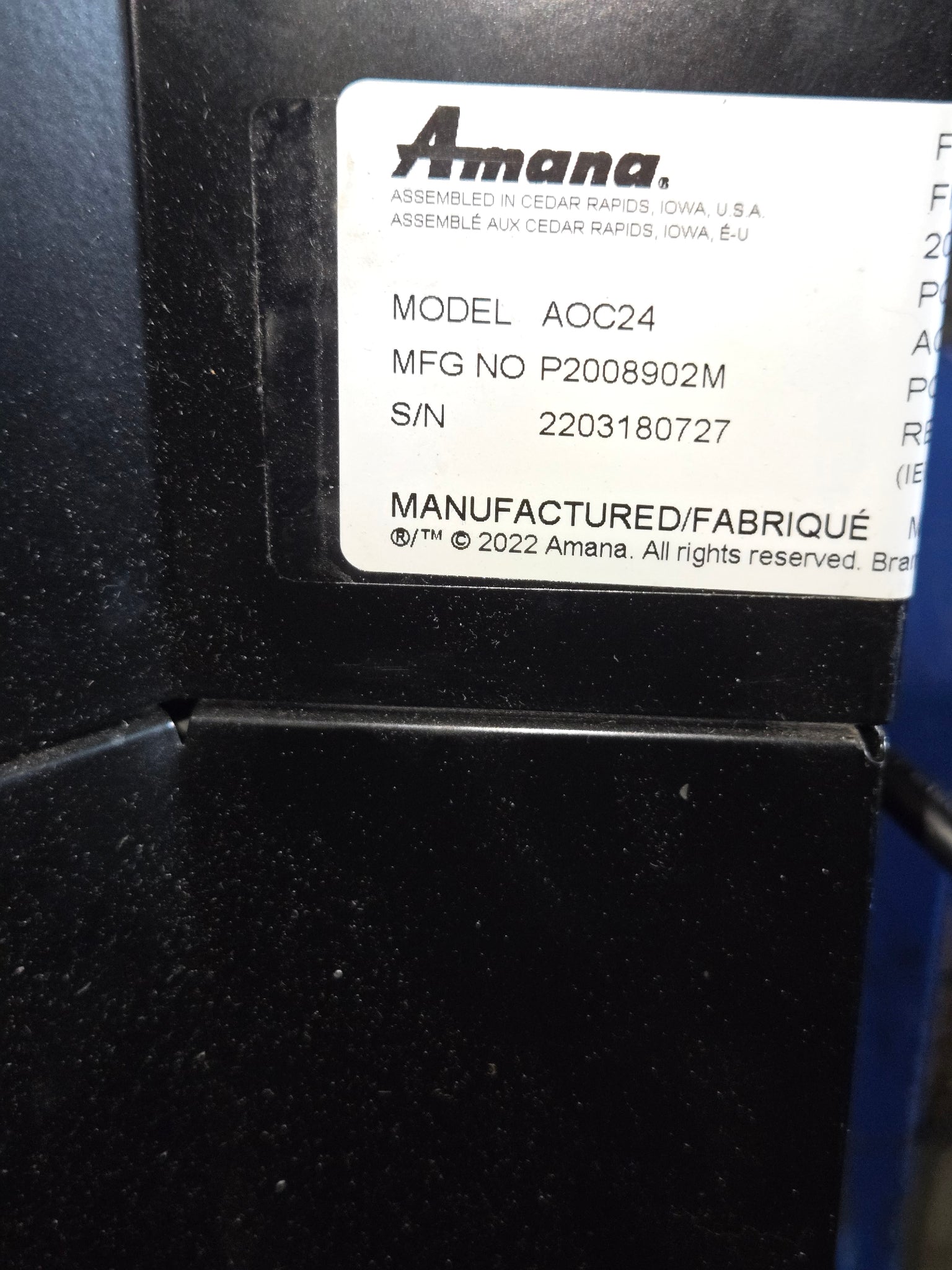 Amana AOC24 Heavy-Duty Commercial Microwave