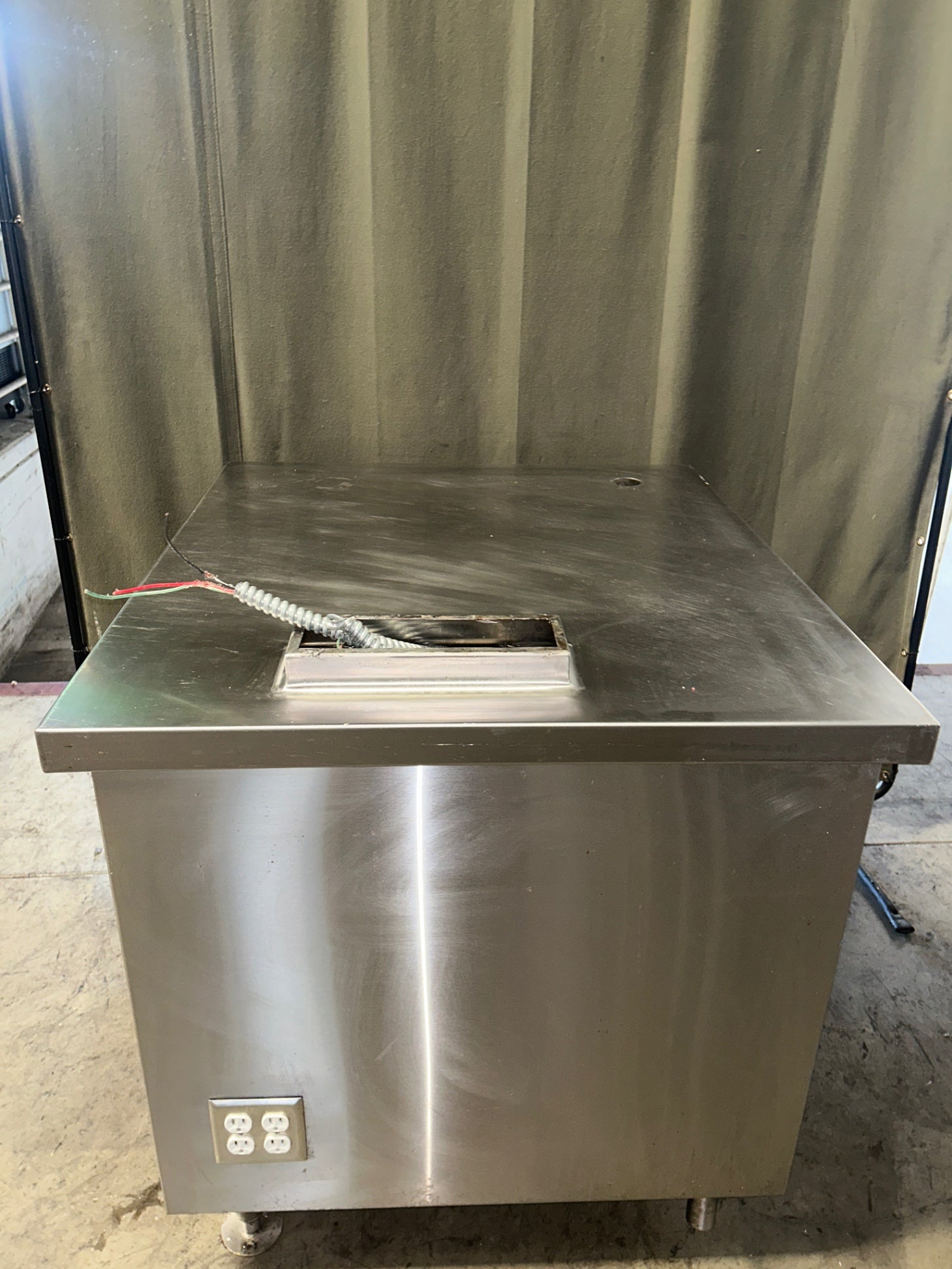 ICM Stainless Steel Prep Table with Undercounter Shelves
