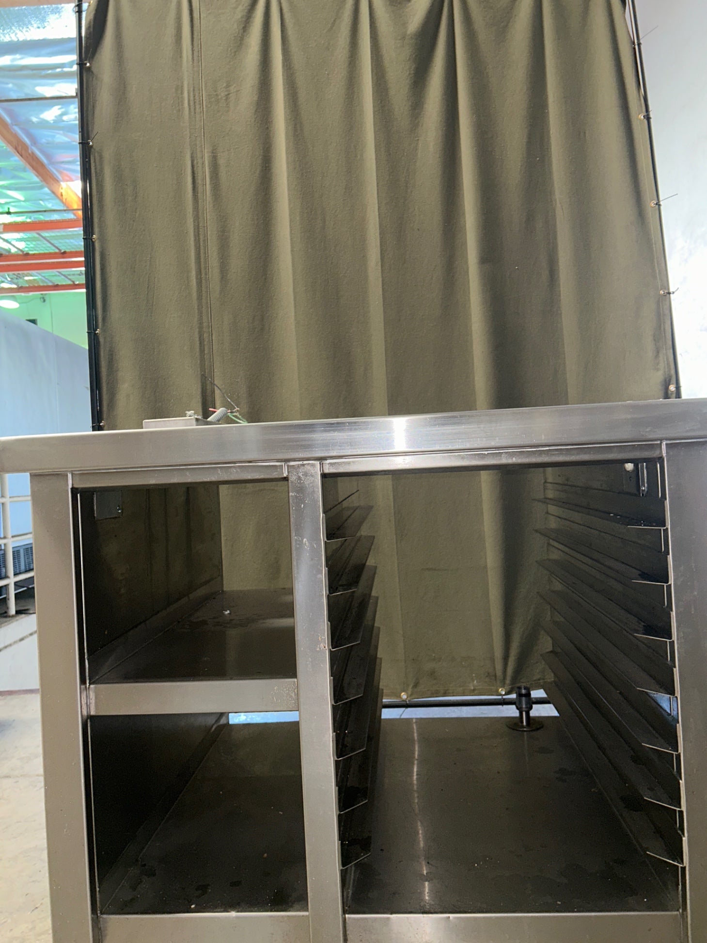 ICM Stainless Steel Prep Table with Undercounter Shelves