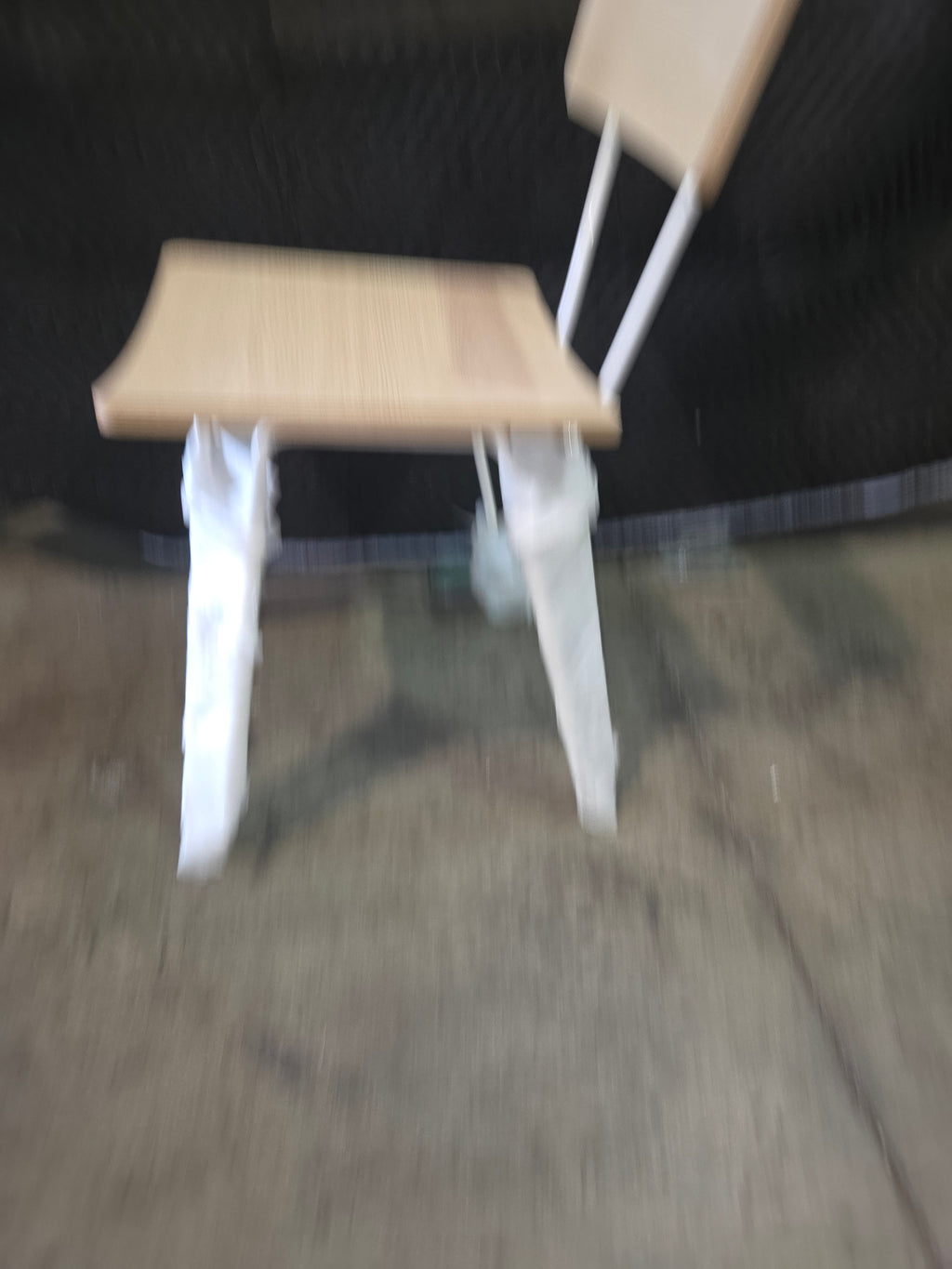 Wood Back Metal Chairs - Lot of 7