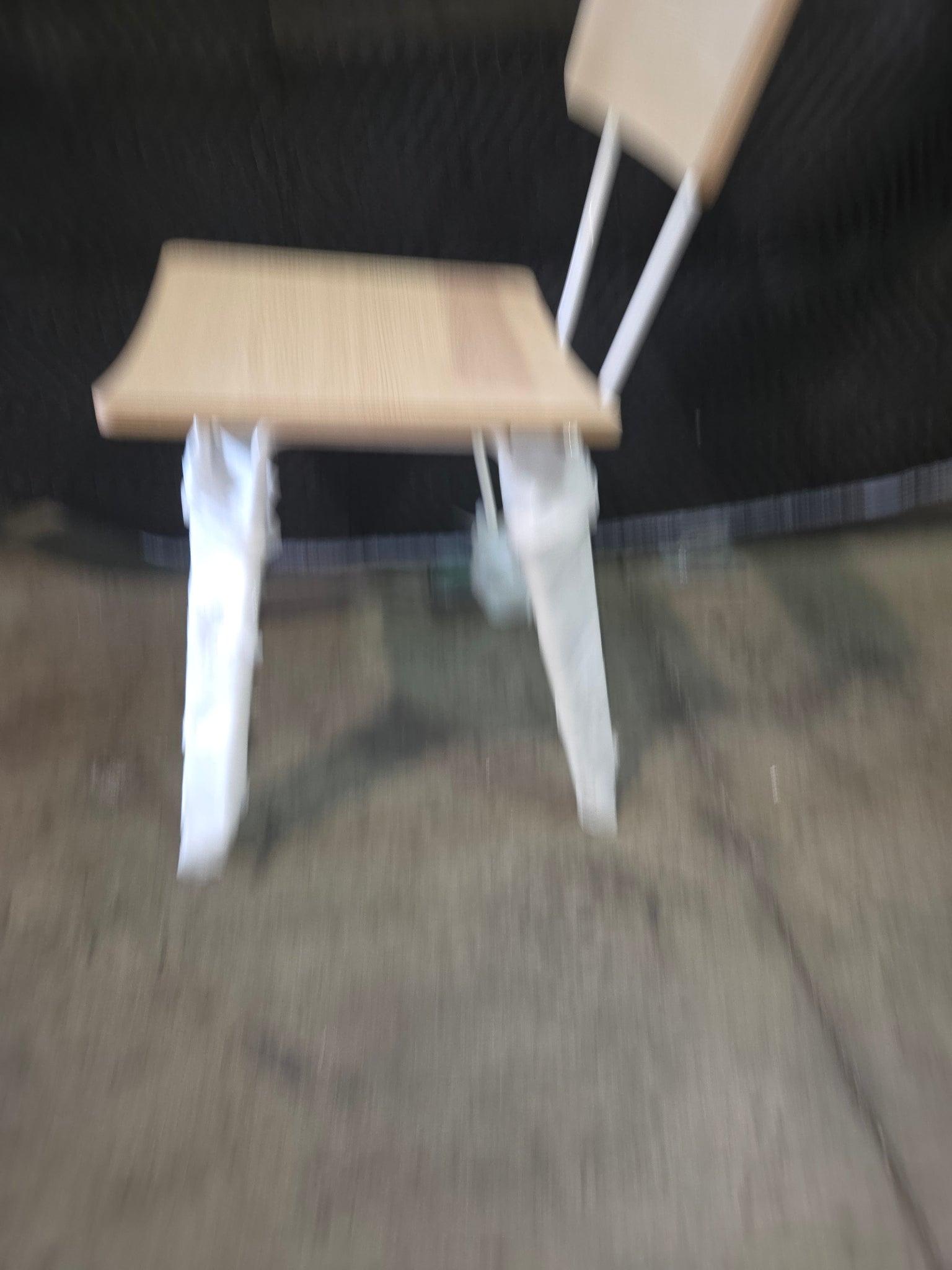 Wood Back Metal Chairs - Lot of 7