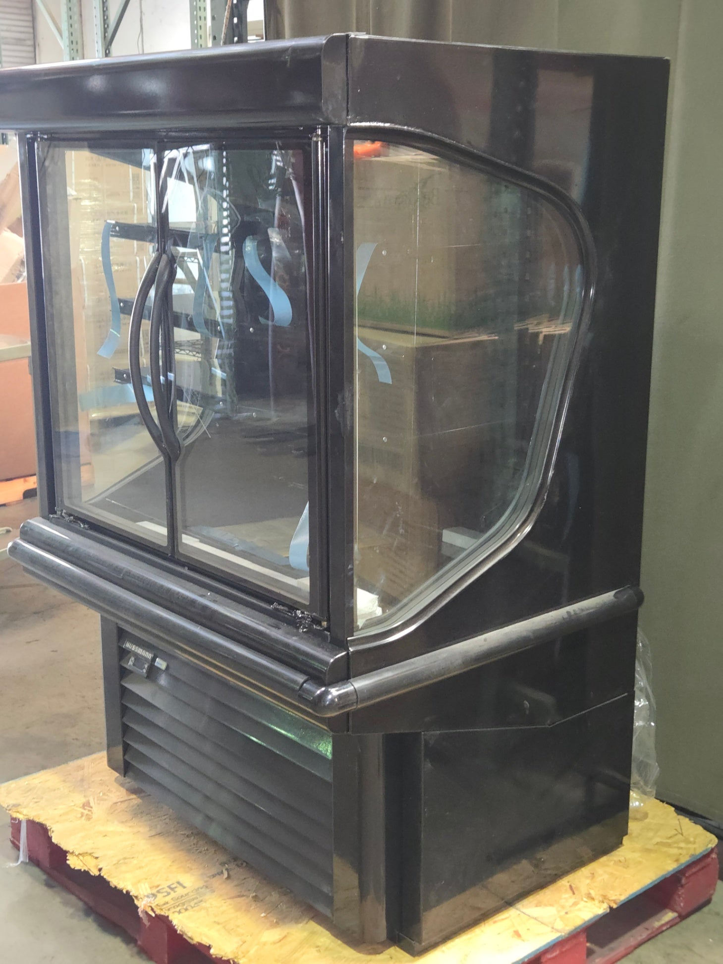 New Hussmann MD4060DA 41 5/16" microSC Two Section Glass Door Merchandiser