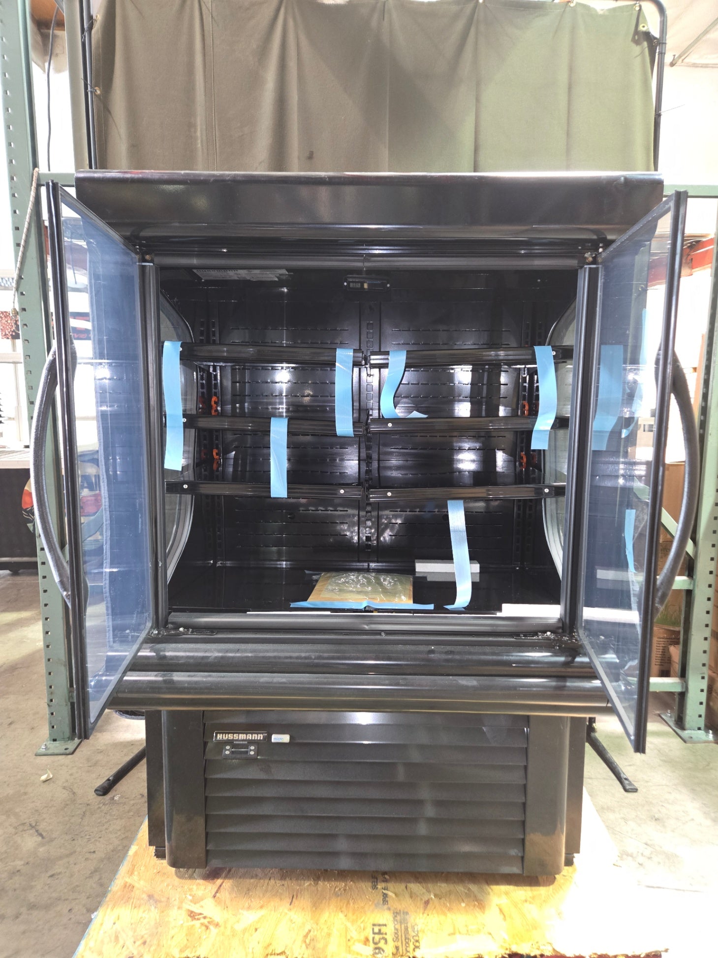 New Hussmann MD4060DA 41 5/16" microSC Two Section Glass Door Merchandiser