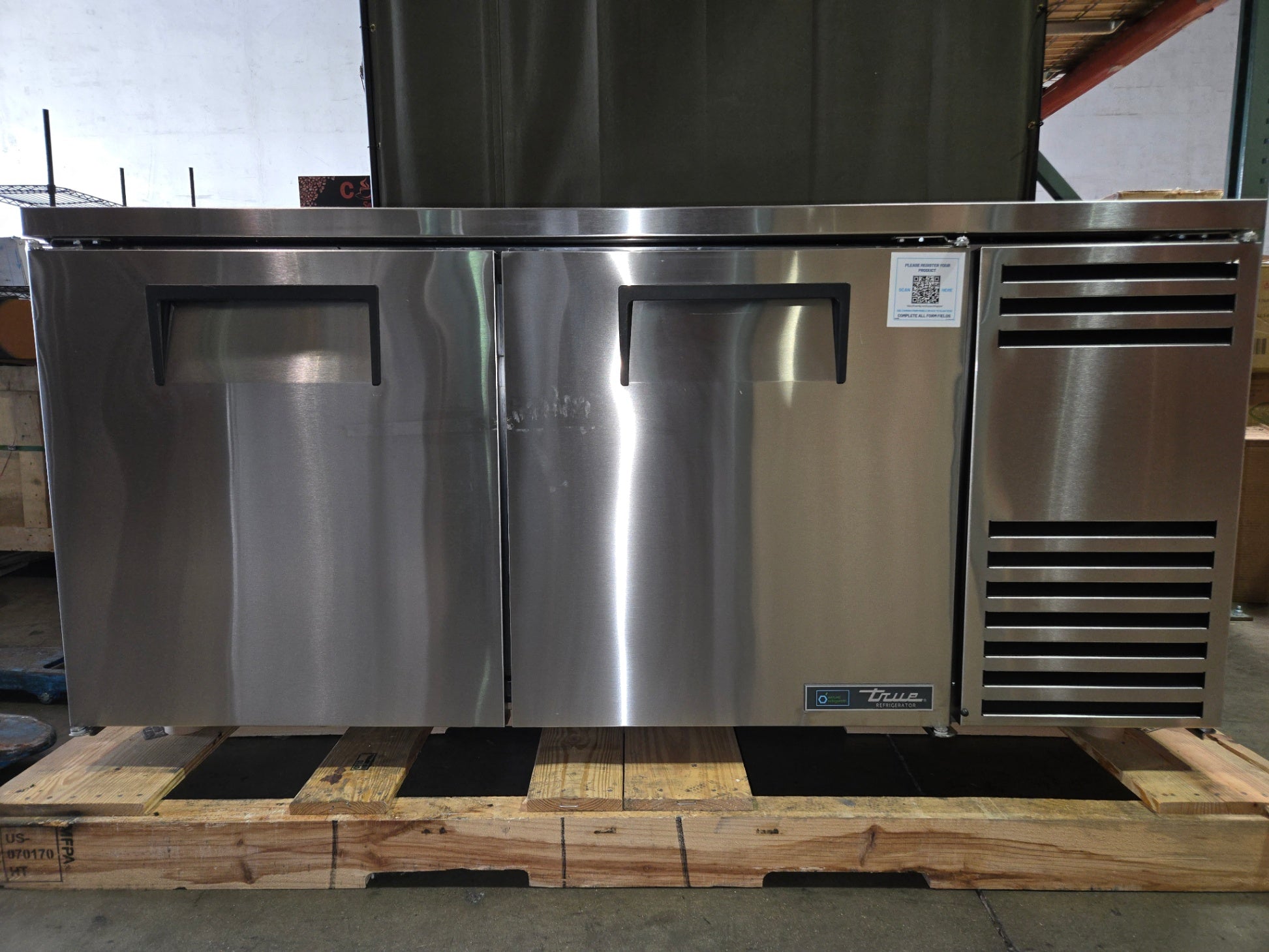New True TWT-67- HC Undercounter Refrigerator W/ (2) Sections & (2) Doors