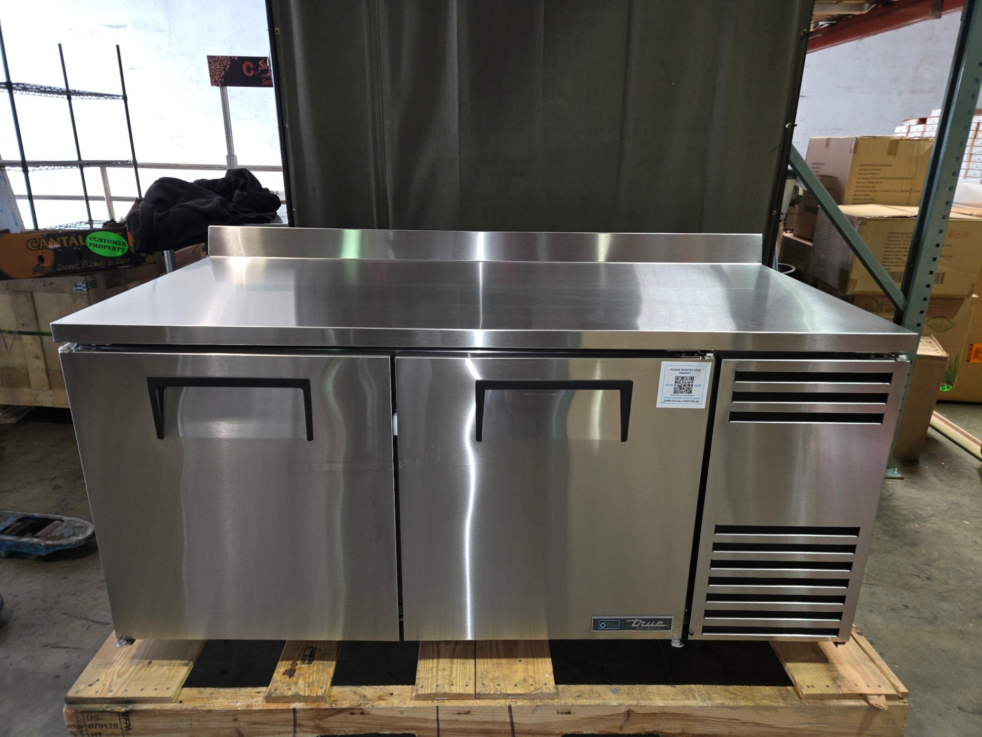 New True TWT-67- HC Undercounter Refrigerator W/ (2) Sections & (2) Doors